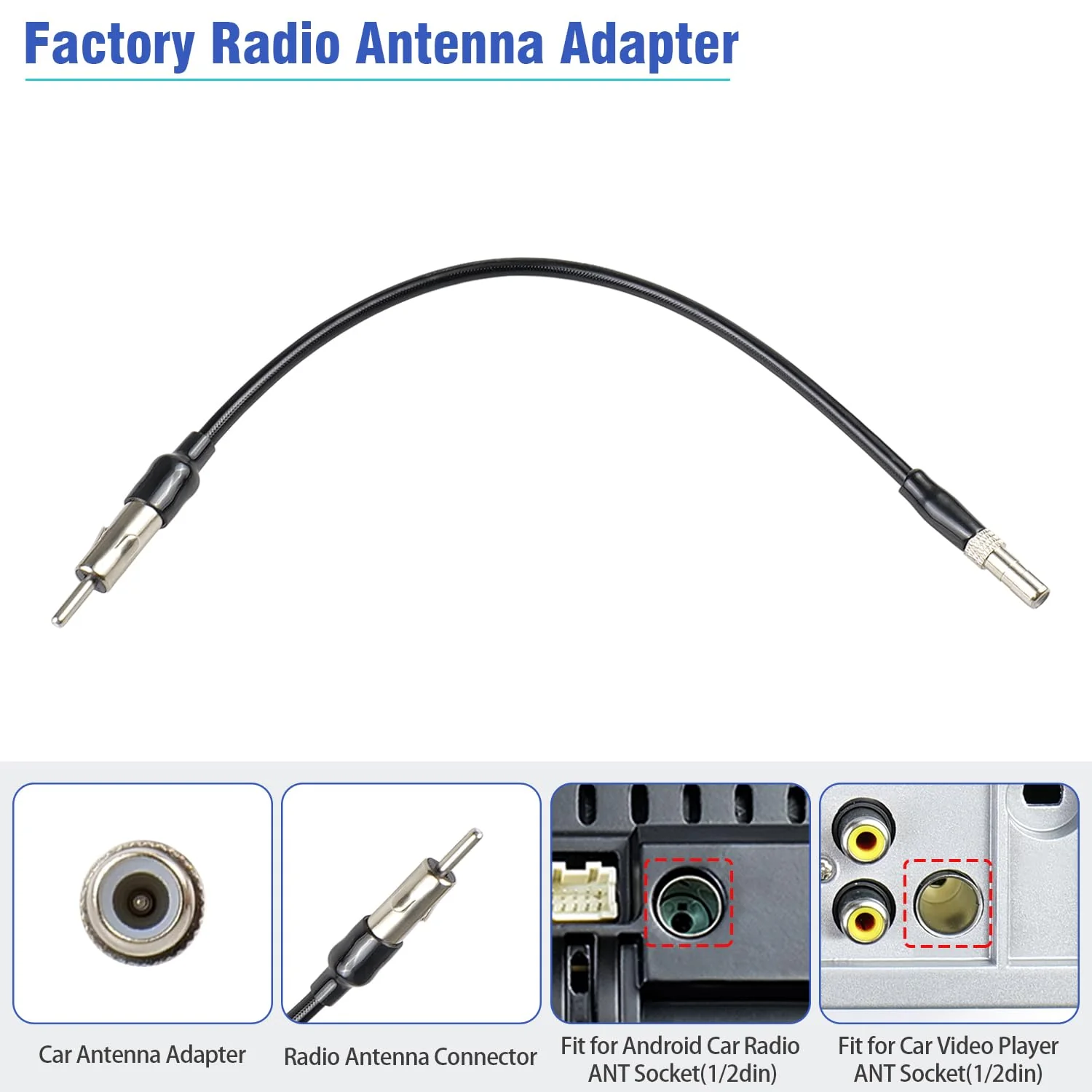 Radio Wiring Harness Antenna Compatible with Chevrolet Chevy Sierra Silverado Express Suburban Captiva GMC Savana Buick, 14/16Pin Car Stereo Wire Connector+ACC Ignition Harness Adapter Kit - Image 6
