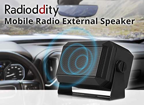 Radioddity Mini External Speaker for Mobile Radio Car Transceiver, 5W Universal Portable, 71" Power Cable, 4 x 4, Compatible CB-27 Pro DB20-G Icom ID-5100 Yaesu FT-891 Midland MXT115 - Image 9