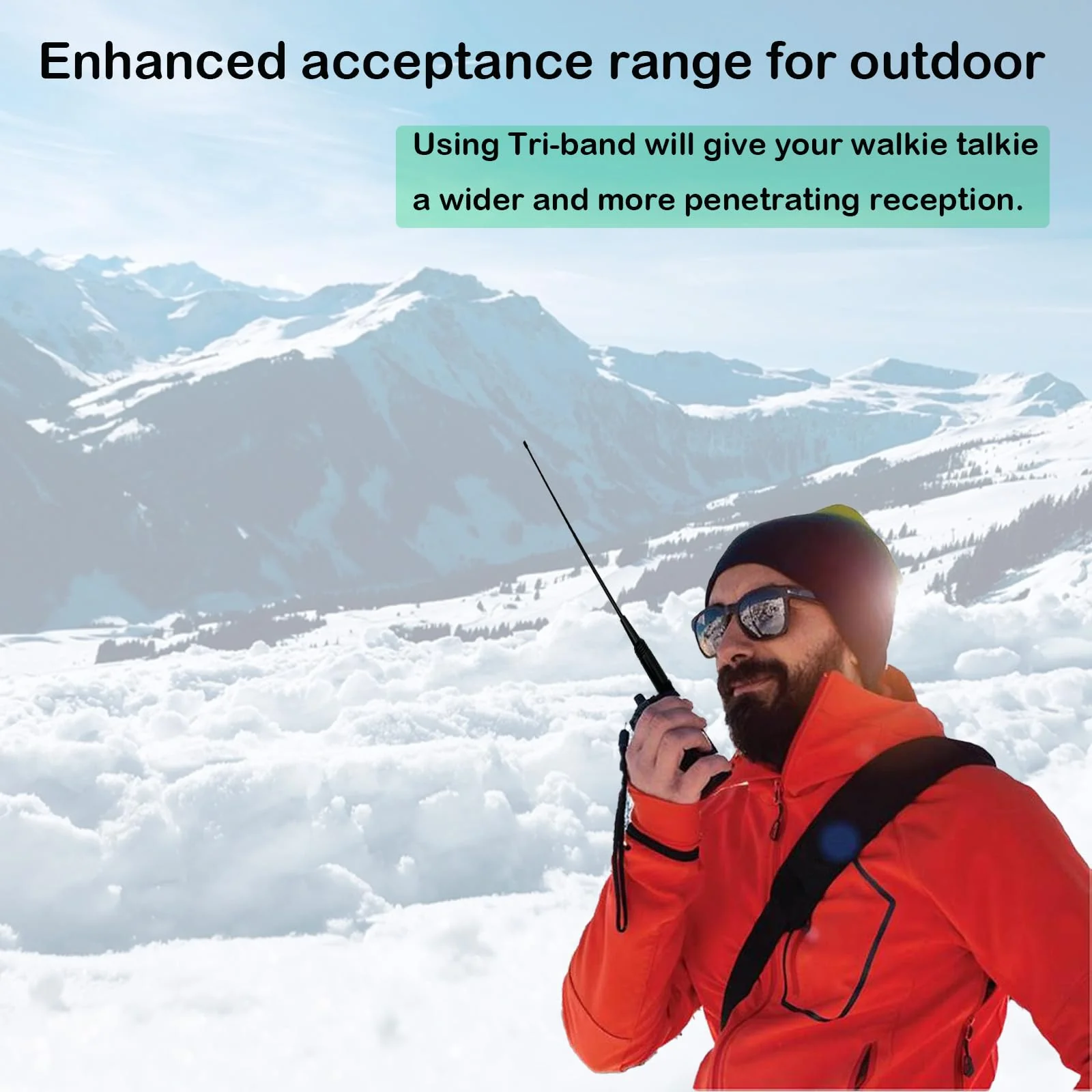 Radtel Tri-Band Flex Antenna RHD-771S 144//220/430Mhz 35cm/13.7inch SMA Female Foldable Soft Antenna Compatible with Baofeng/Kenwood/Radtel RT-900 RT-470X RT-890 RT-730 RT-4D Radios - Image 5