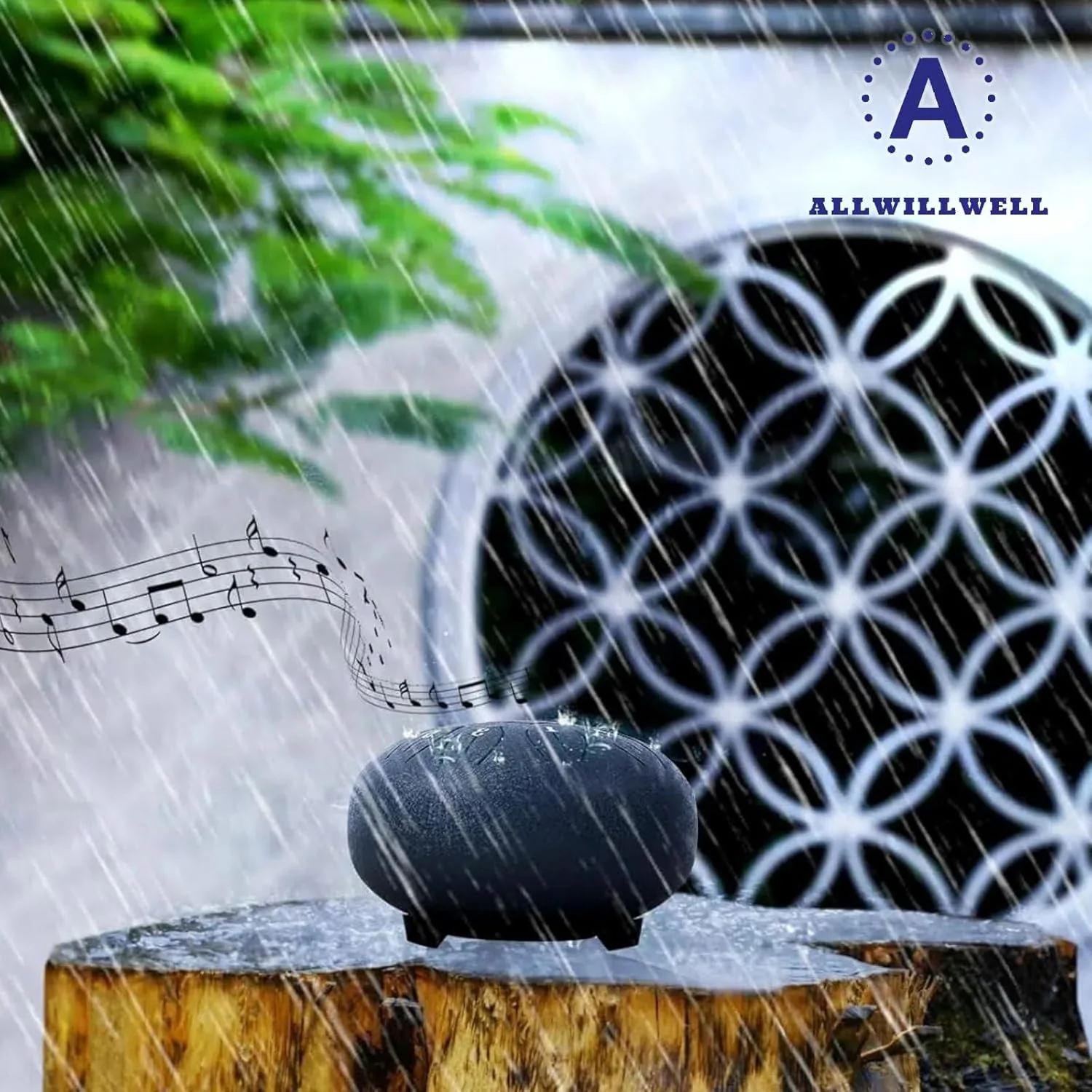 Rain Drum for Outside Garden, Steel Tongue Drum - 6 Inch 11 Notes Metal HandPan Drums,Waterproof Rain Chime,Musical Gifts 6''-11note Purple - Image 7