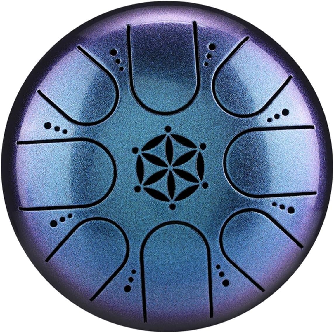 Rain Drum for Outside Garden, Steel Tongue Drum with Carry Bag, 5 Inch 8 Note Handpan Tank Drum Kit, C Major, Blue - Image 7