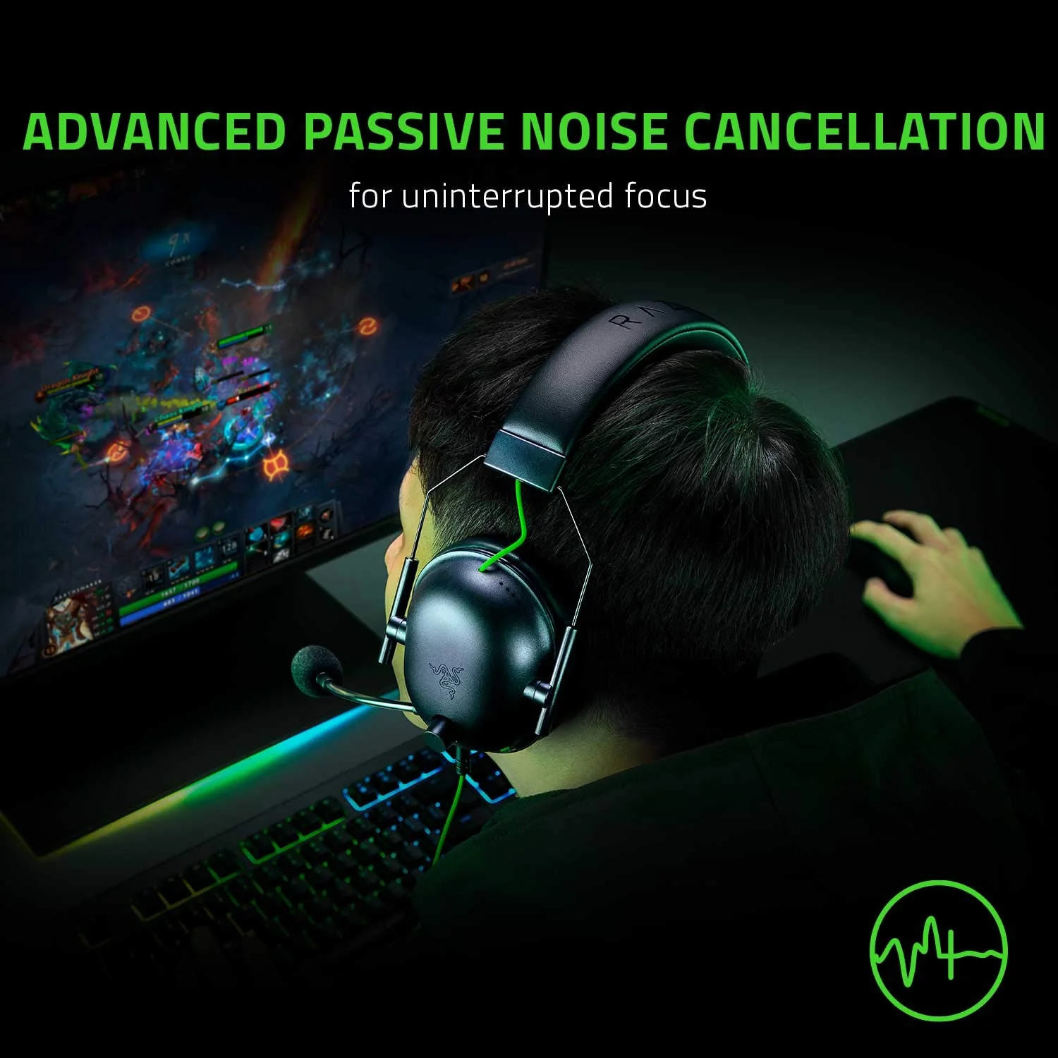 Razer BlackShark V2 X Gaming Headset: 7.1 Surround Sound - 50mm Drivers - Memory Foam Cushion - For PC, PS4, PS5, Switch - 3.5mm Audio Jack - Black 3.5 mm - Image 5