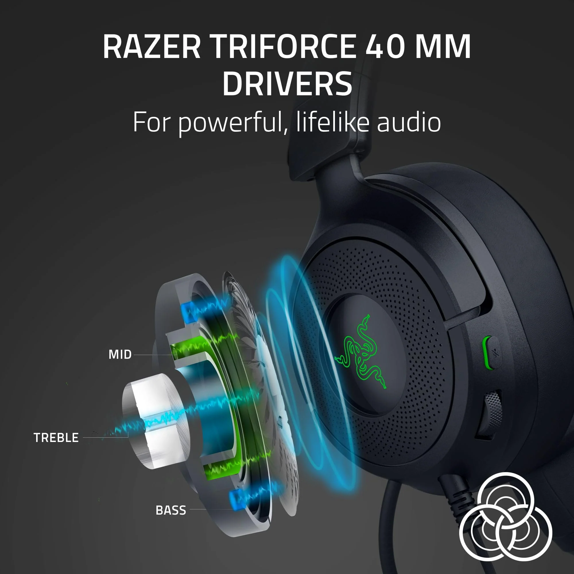 Razer Kraken Kitty V3 X Wired Gaming Headset: Kitty Ears - HyperClear Cardioid Mic - 40 mm Drivers - 7.1 Surround Sound - Comfy Ear Cushions - Cross-Platform via 3.5mm PC, PS5, Xbox, Switch 2 - Black - Image 4