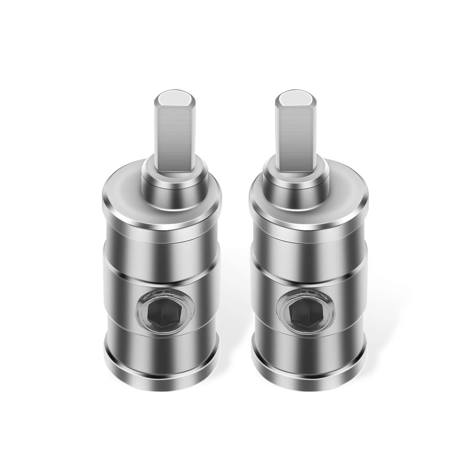 Recoil WR48P Amplifier Power/Ground Input Wire Gauge Reducer Brass 4 Gauge to 8 Gauge with Red/Black Silicon Covers, Marine-Grade Satin Chrome Finish, Pair - Image 6