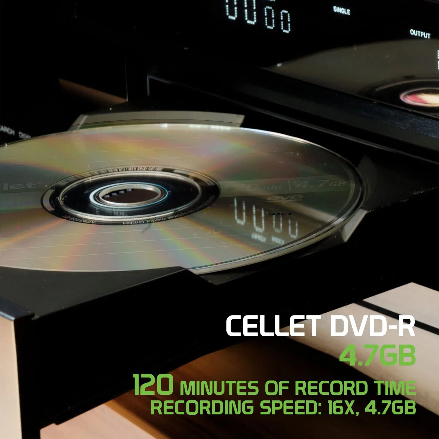 Recordable Blank DVD Disk 16X 120 Min 4.7 GB DVD-R for Video, Pictures, MP3 Files (DVD-R) (5 PIECES) WDVD5 - Image 4