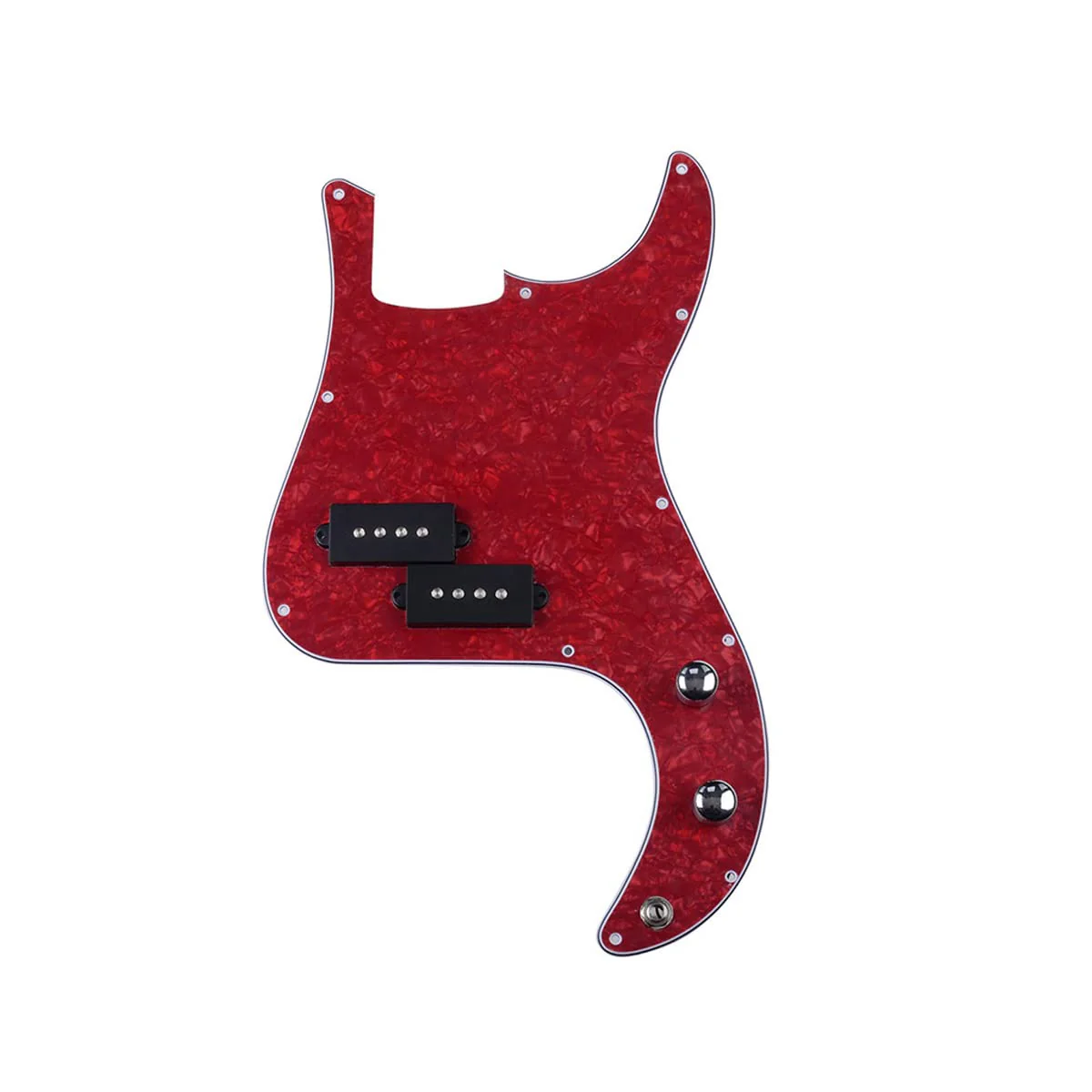 Red Pearl Pre-wired Bass Pick Guard Loaded P Bass Pickguard for Precision P Bass Red Pearl