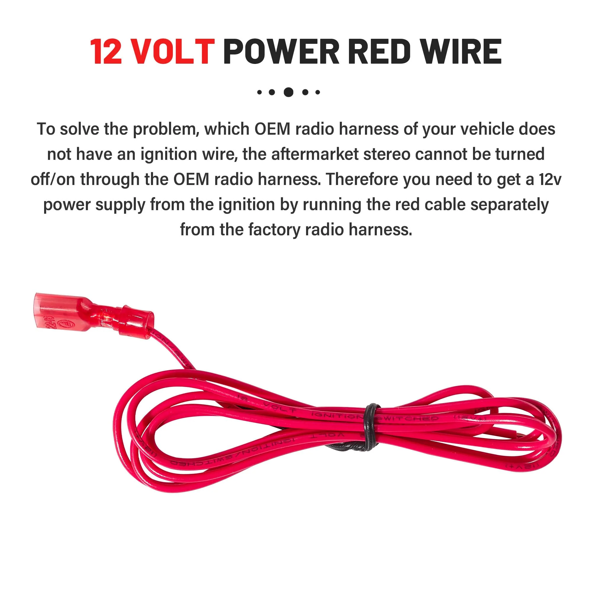 RED WOLF Car Stereo Wiring Harness Fit for 2002-2008 GMC Envoy Sierra, Chevy Silverado Impala w/Connector Butt Install Aftermarket Radio Wire Cable Connector Plug Adapter - Image 5