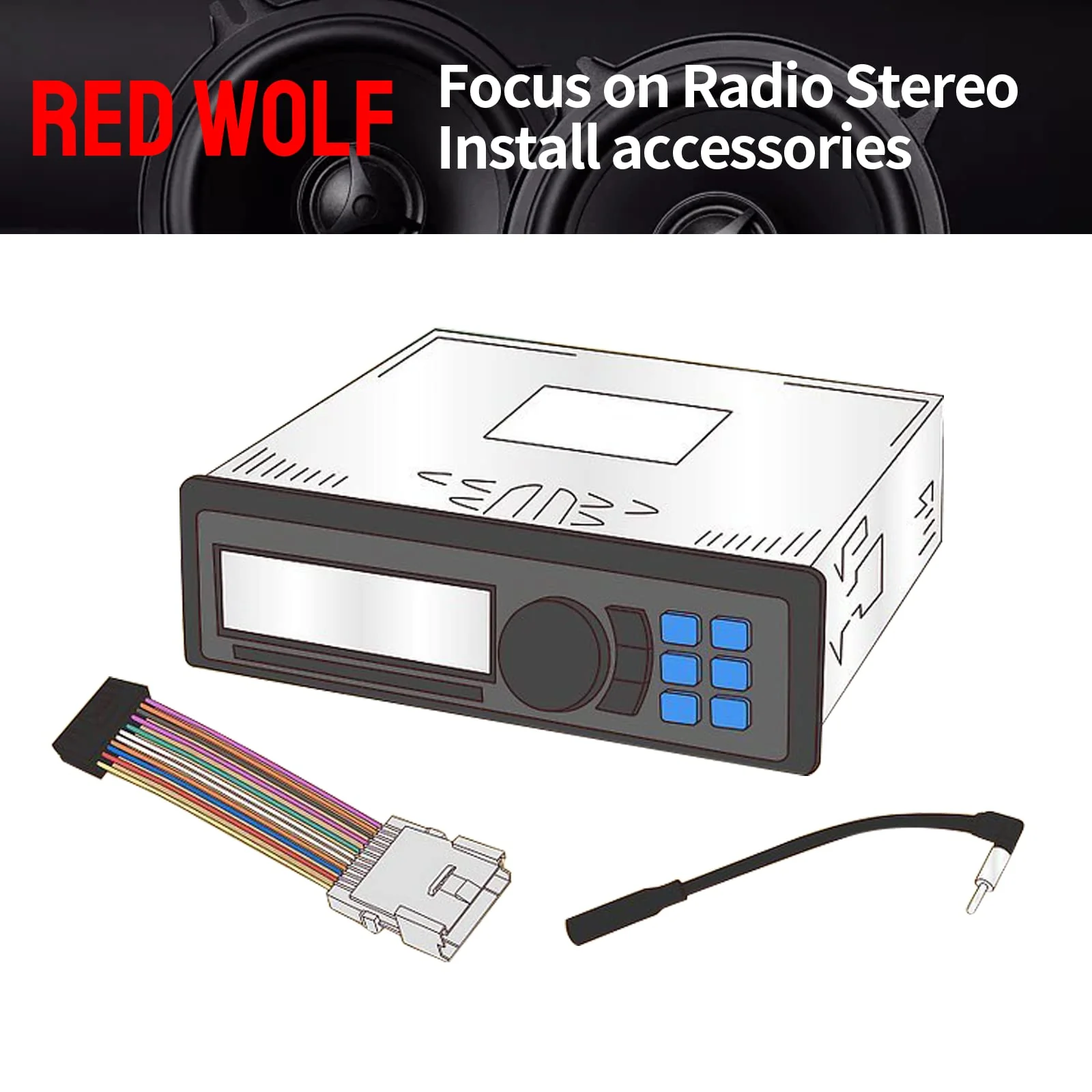 RED WOLF Radio Wire Harness Compatible with 2013-2017 Hyundai Elantra/Santa Fe, 22014-2018 Kia Forte Sorento MP3 CD Player Connector Plug Aftermaket Stereo Installation - Image 5