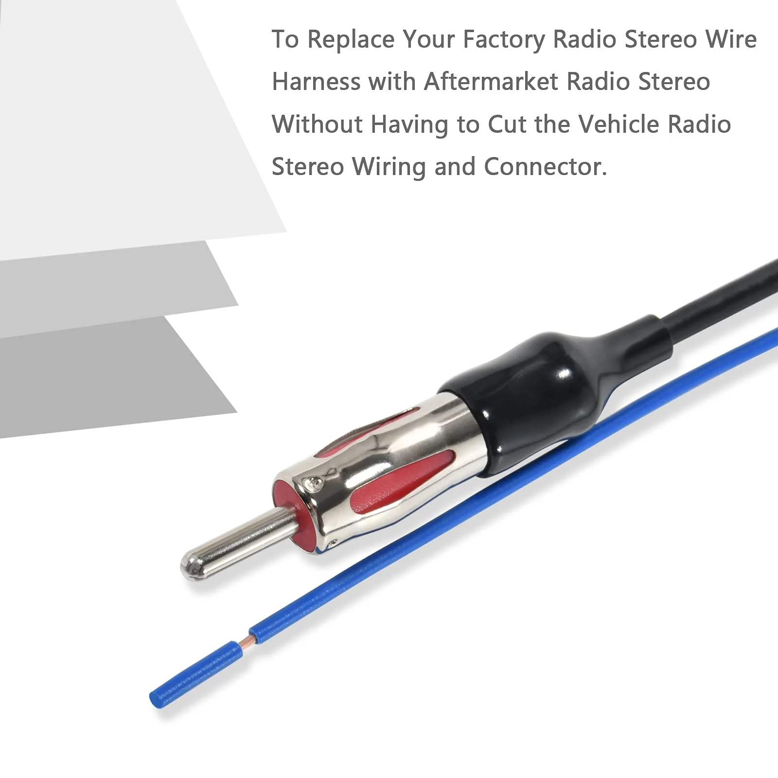RED WOLF Vehicle Radio Stereo Wire Harness with Antenna Connector Adapter Fit Honda Fit 2007-2008 Civic 2006-2011, CR-V2007-2011, Select Acura RDX/Integra 1989-2015 Aftermarket Radio Receiver - Image 5