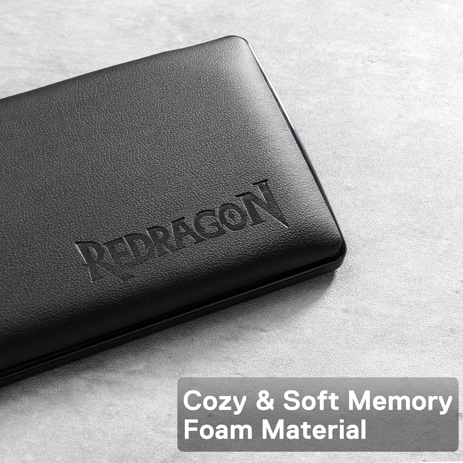 Redragon P037 Meteor L Computer Keyboard Wrist Rest Pad, Ergonomic Soft Memory Foam Wrist Support w/Anti-Slip Rubber Base, 100% 104 Keys Standard Size 17.12 x 2.87 in, 0.78 inch (20mm) Height, Black 100% Standard - Image 4