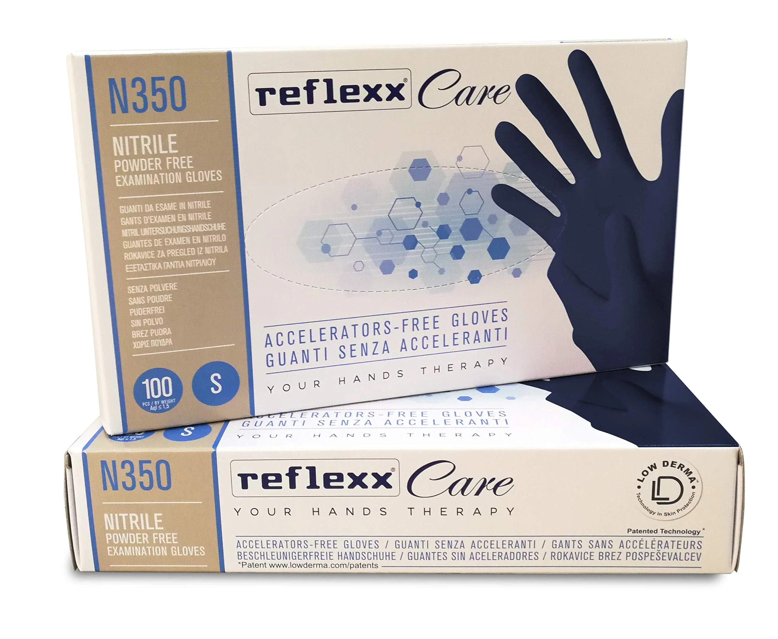 Reflexx N350/S Nitrile disposable glove, accelerator free., l - Image 5