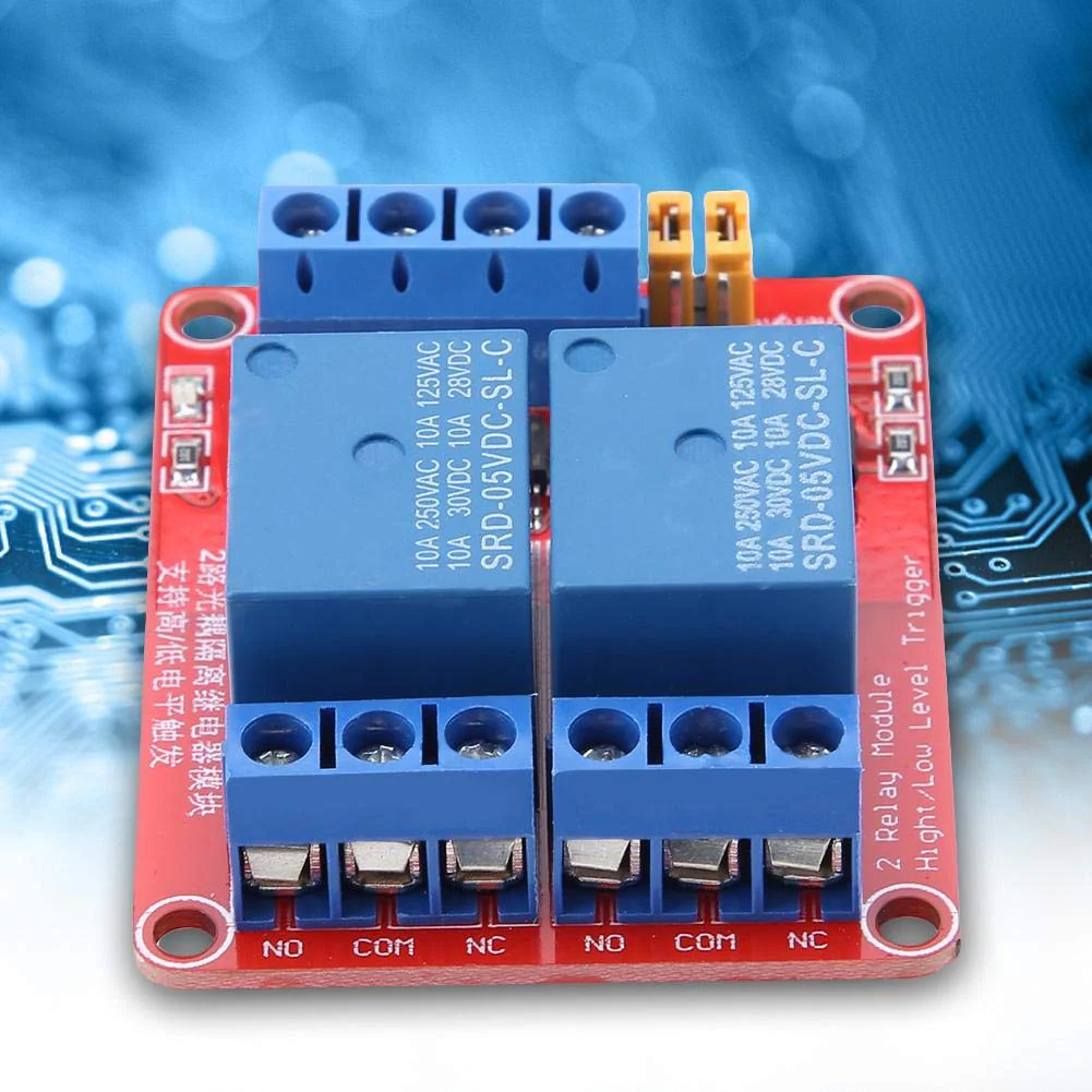 Relay 12 V 2 Change, 12 V Relay Module Board with Optocoupler, Relay Module 12 V 2 Channel, 2 Channel Relay Module 12 V, High and Low Level Trigger for Controlling Sps Automation Devices (12 V) - Image 3