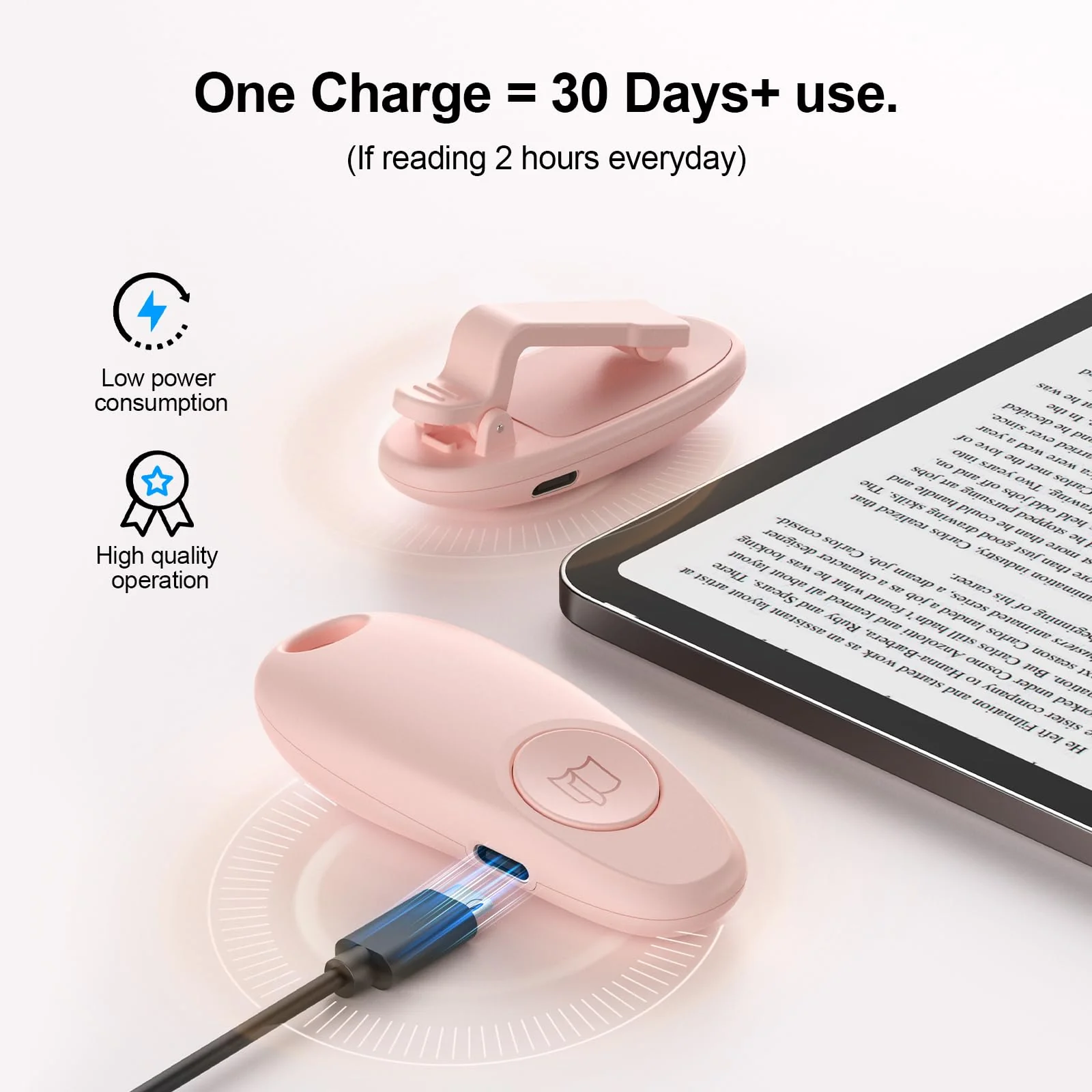 Remote Control Page Turner for Kindle Paperwhite Colorsoft Scribe Oasis,Kindle Accessories Compatible Kindle with Protective Case,Page Turner for iPad Tablet Phone Reading,Camera Video Remote Triggers Pink - Image 5