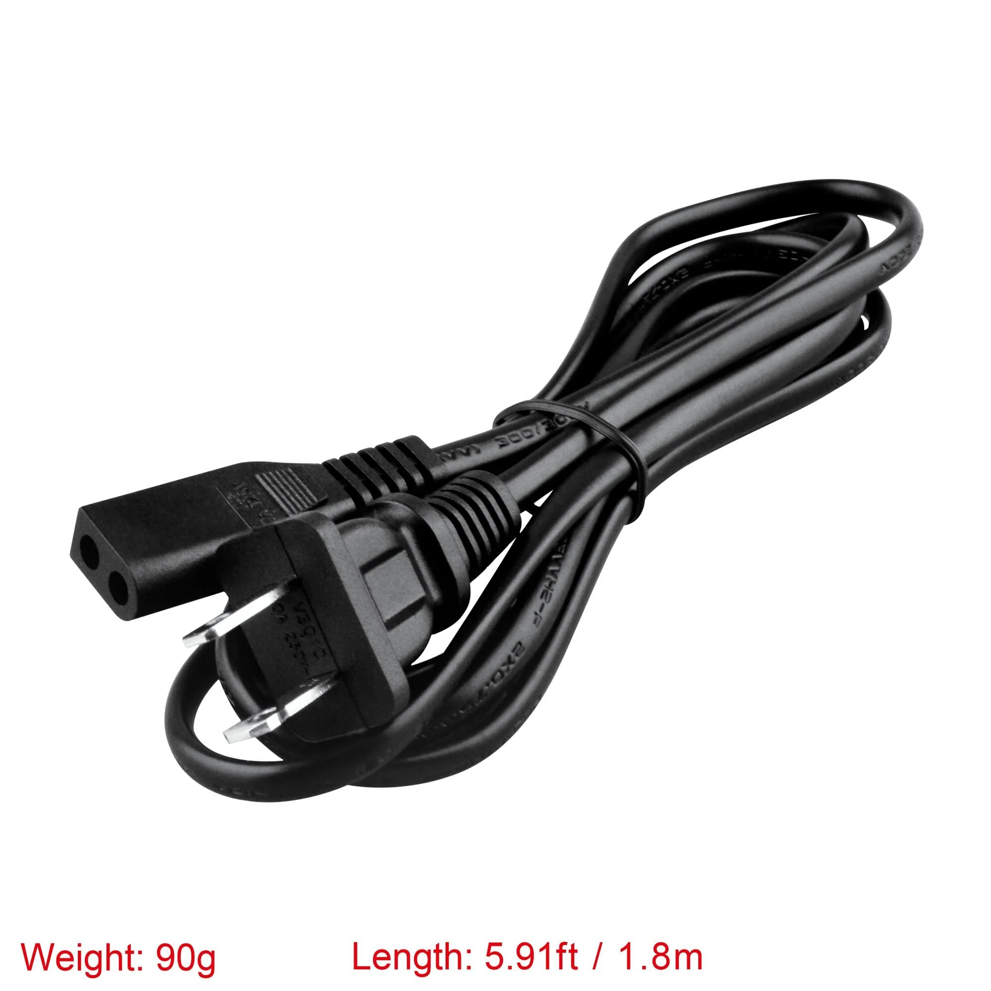 Replacement AC Power Cord Lead Cable Compatible with Jensen CD-475 Portable CD Player AM/FM Stereo Radio Power Cable - Image 4