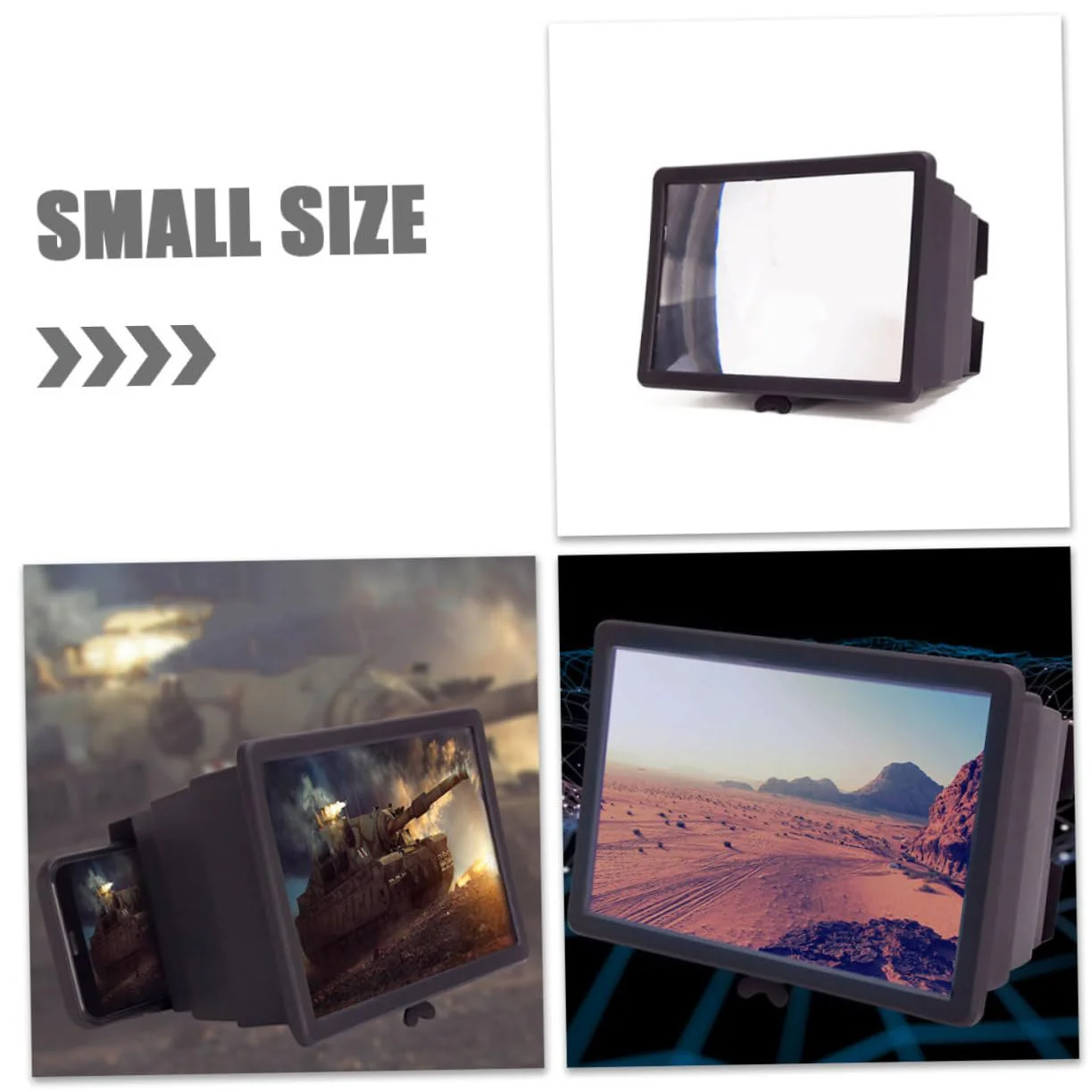 Retractable Phone Screen Magnifier with Amplifier Stereoscopic Cell Phone Screen Amplifier for Movies Videos and Gaming Compatible with All Smartphones - Image 7