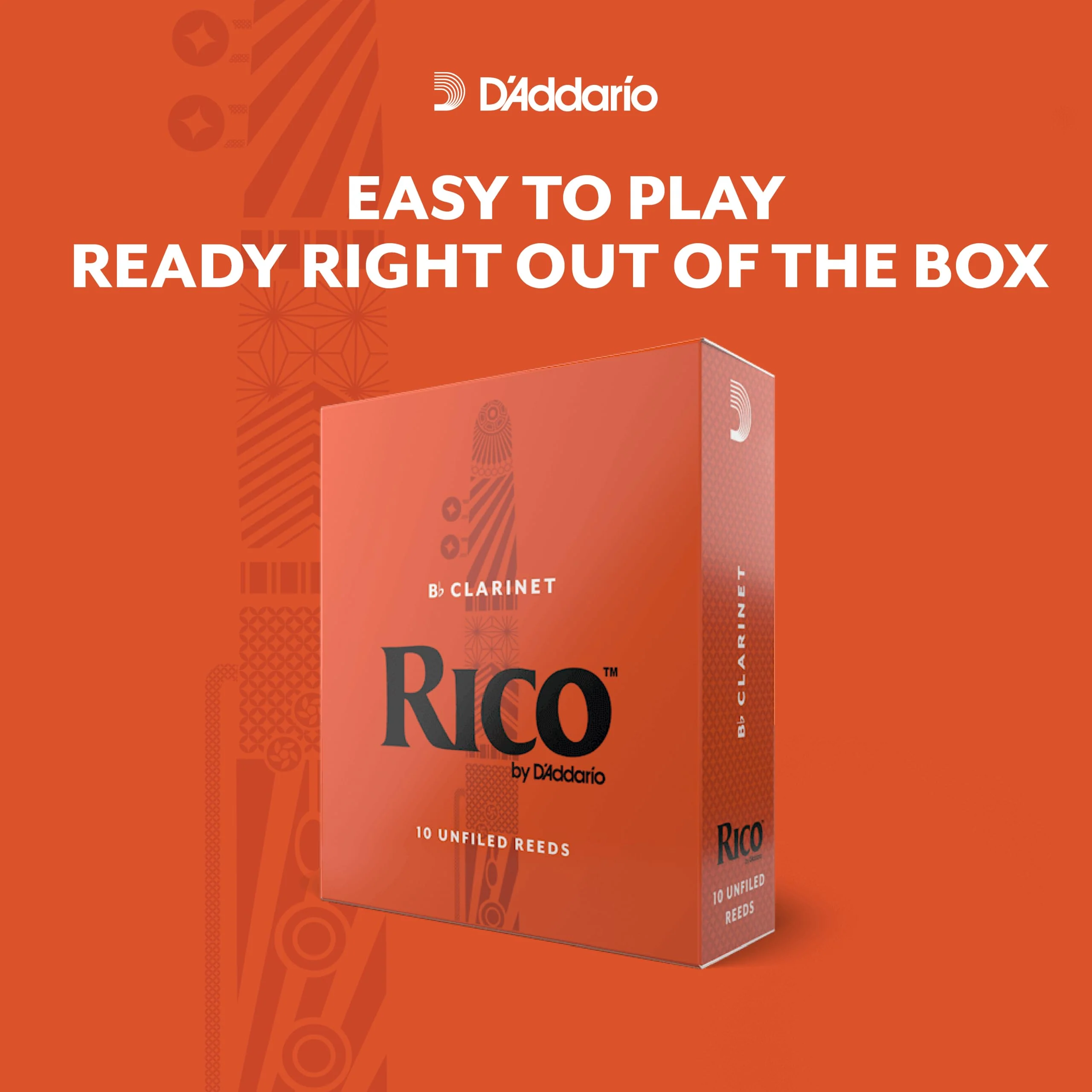 Rico Bb Clarinet Reeds - RCA1015 - Strength 1.5, 10-pack - Image 4