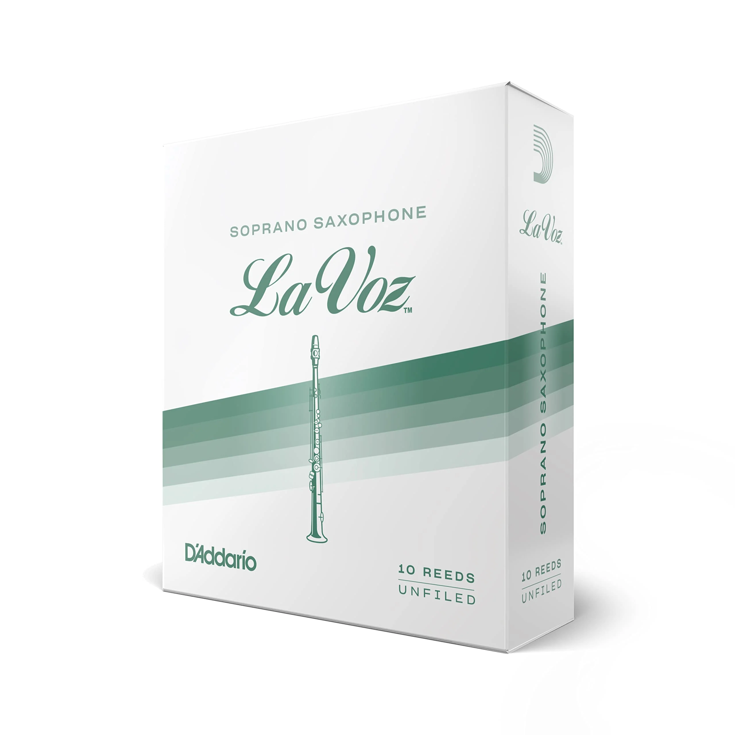 Rico La Voz Soprano Sax Reeds, Strength Medium, 10-pack - RIC10MD