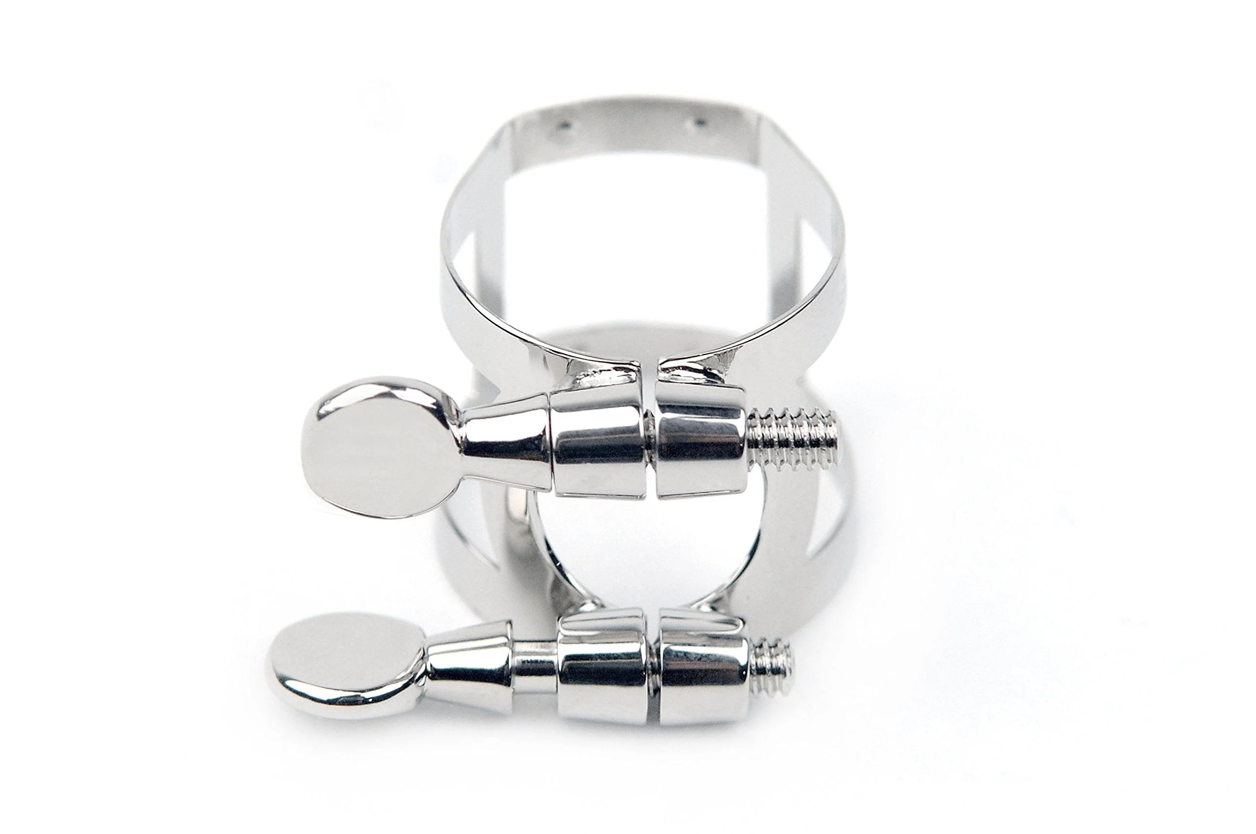 Rico Ligature & Cap, Baritone Sax, Nickel Plated Ligature & Cap Sets Tenor/Baritone Sax - Image 2