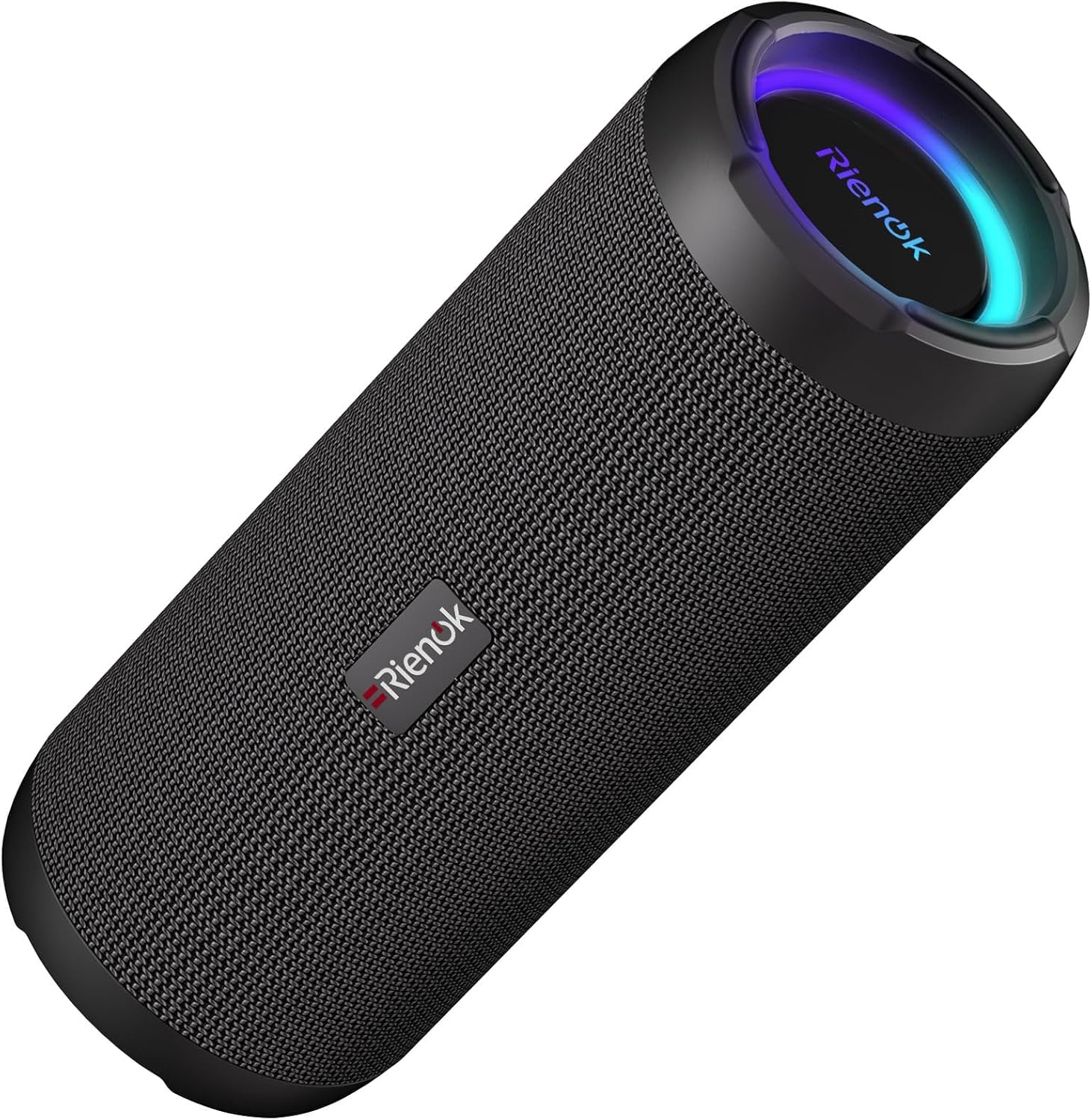 RIENOK Portable Bluetooth Speaker 30W Dual Pairing True Wireless Stereo HD Sound IPX7 Waterproof Outdoor Sport Shower Wireless Speaker Bluetooth 5.3 for Home Party Black 3600mAh