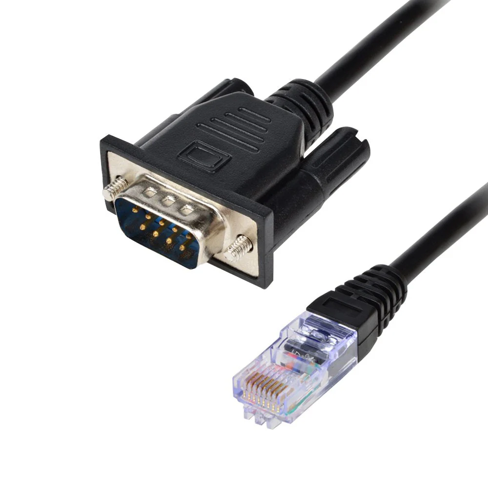 RJ45 to RS232,DB9 9-Pin Serial Port Male to RJ45 Female Cat5 Ethernet LAN Console 4.9Ft