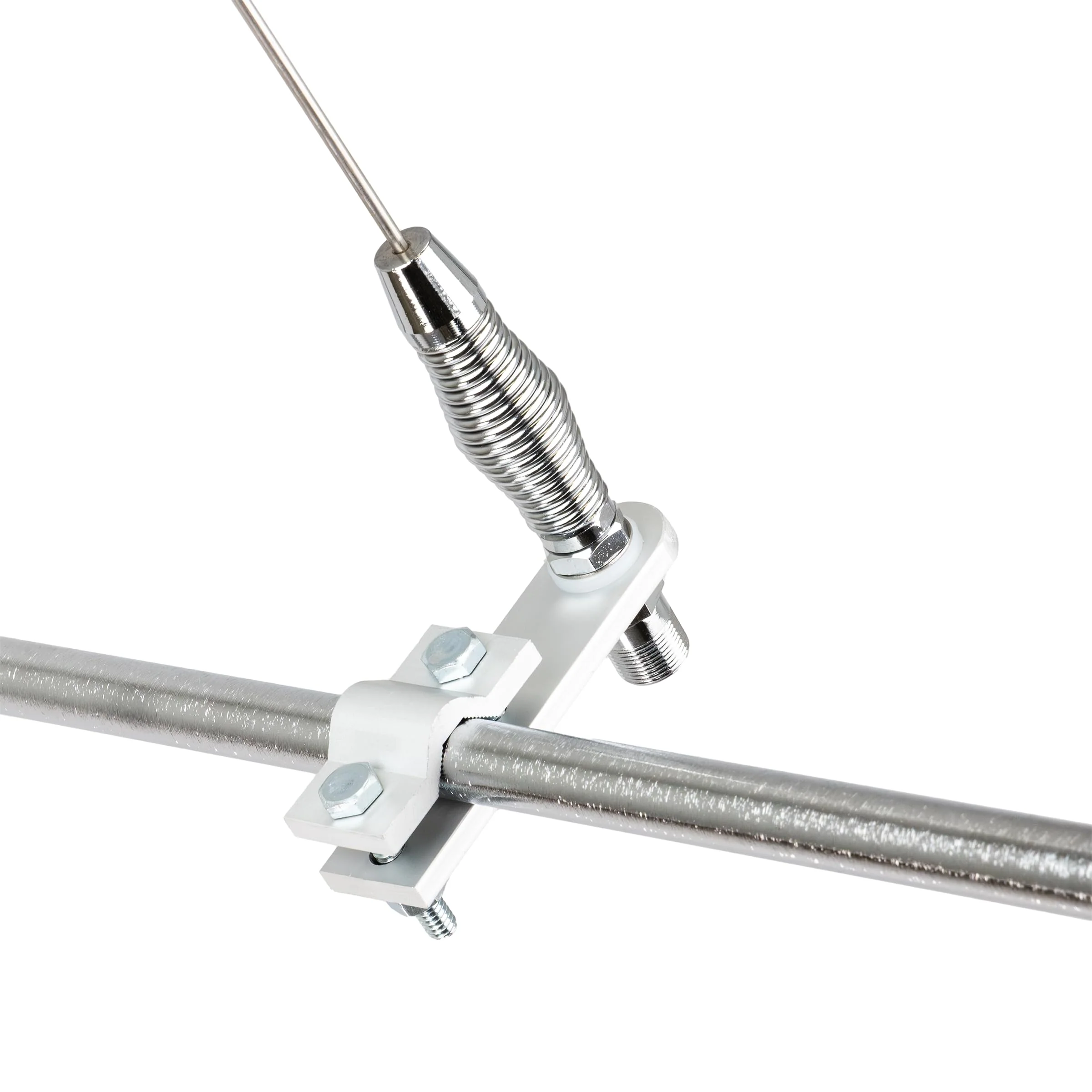 RoadPro (RP-557) 28" AM/FM Mirror Mount Stainless Steel Antenna Kit with 2" Shock Spring