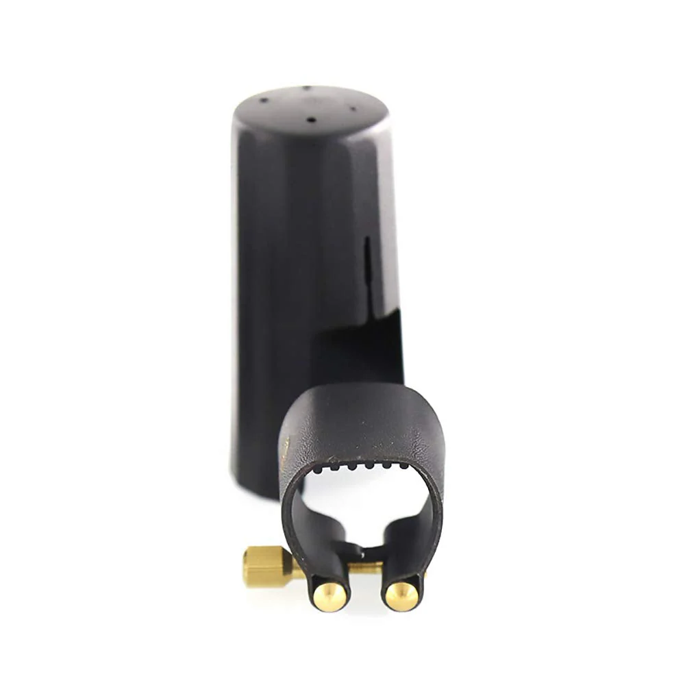 Rochix Leather Ligature and Plastic Cap for Alto Saxophone Sax alto sax leather ligature - Image 3