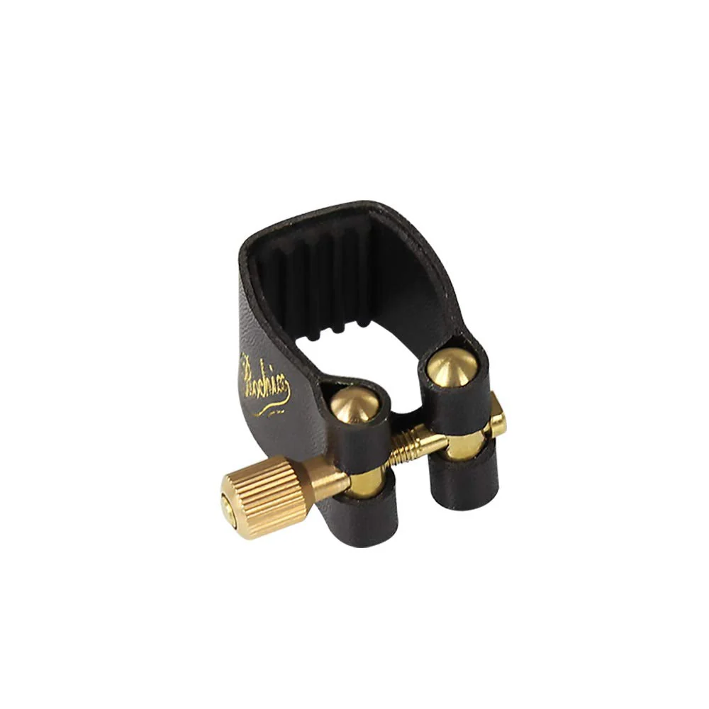 Rochix Leather Ligature and Plastic Cap for Soprano Saxophone Sax soprano sax leather ligature - Image 2