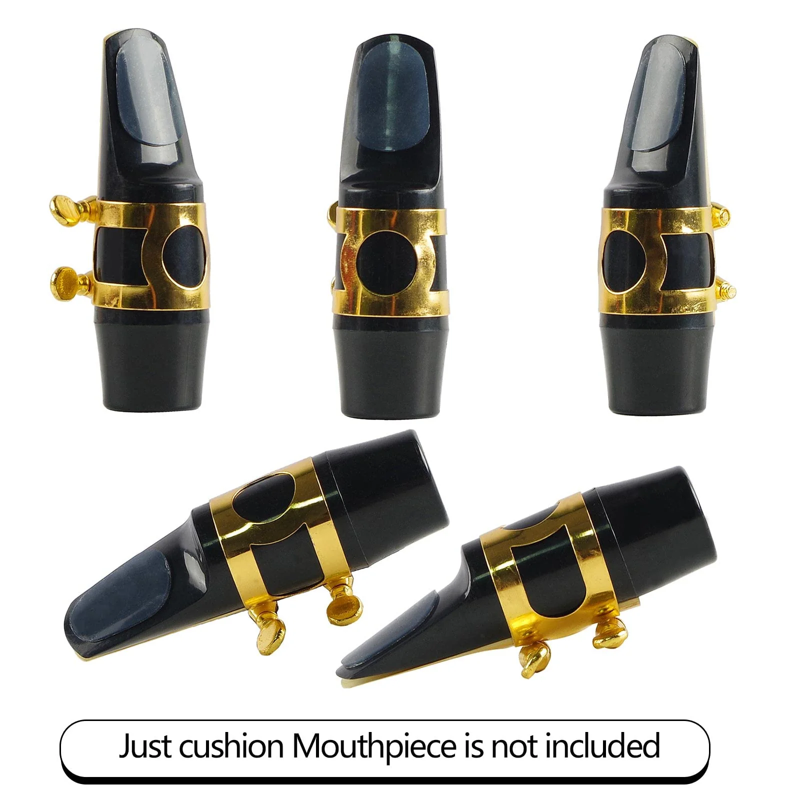 Rockhouse Saxophone Mouthpiece Pads Patch Teeth Cushion Clear 0.8mm Silicone Pad Alto Tenor Sax Accessory, 10-pack sax 0.8mm - Image 3