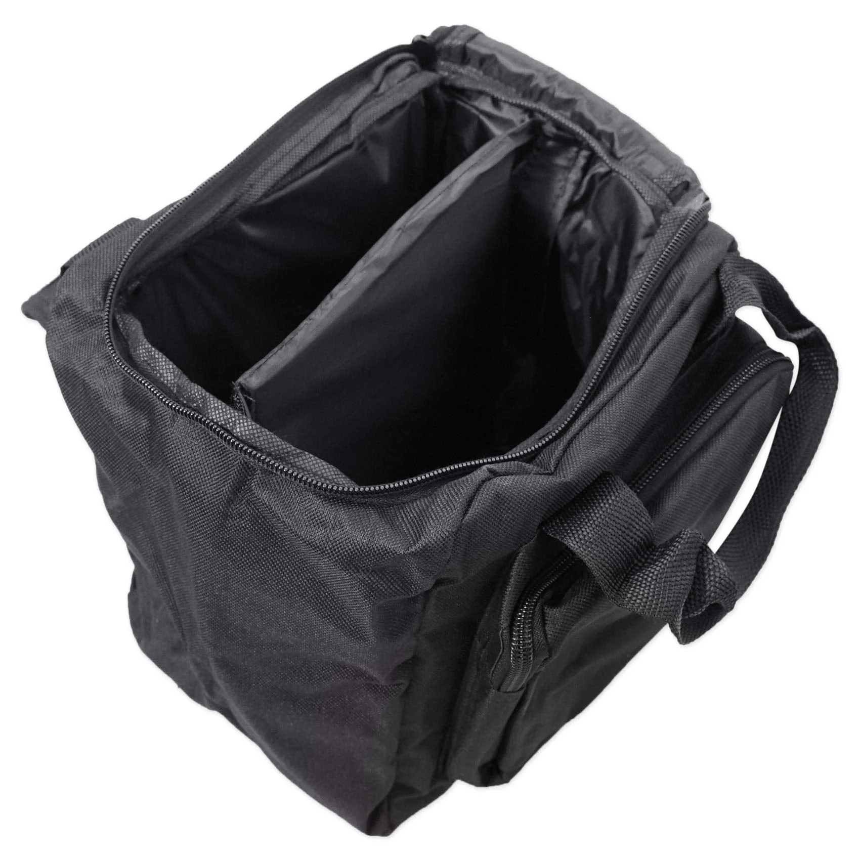 Rockville RLB90 Universal Travel Bag for 2 Slim LED Par Lights, Controller and Cables, Extra-Thick Padding, Removable Dividers, Zippered Pockets, for DJs and Mobile Entertainers - Image 2