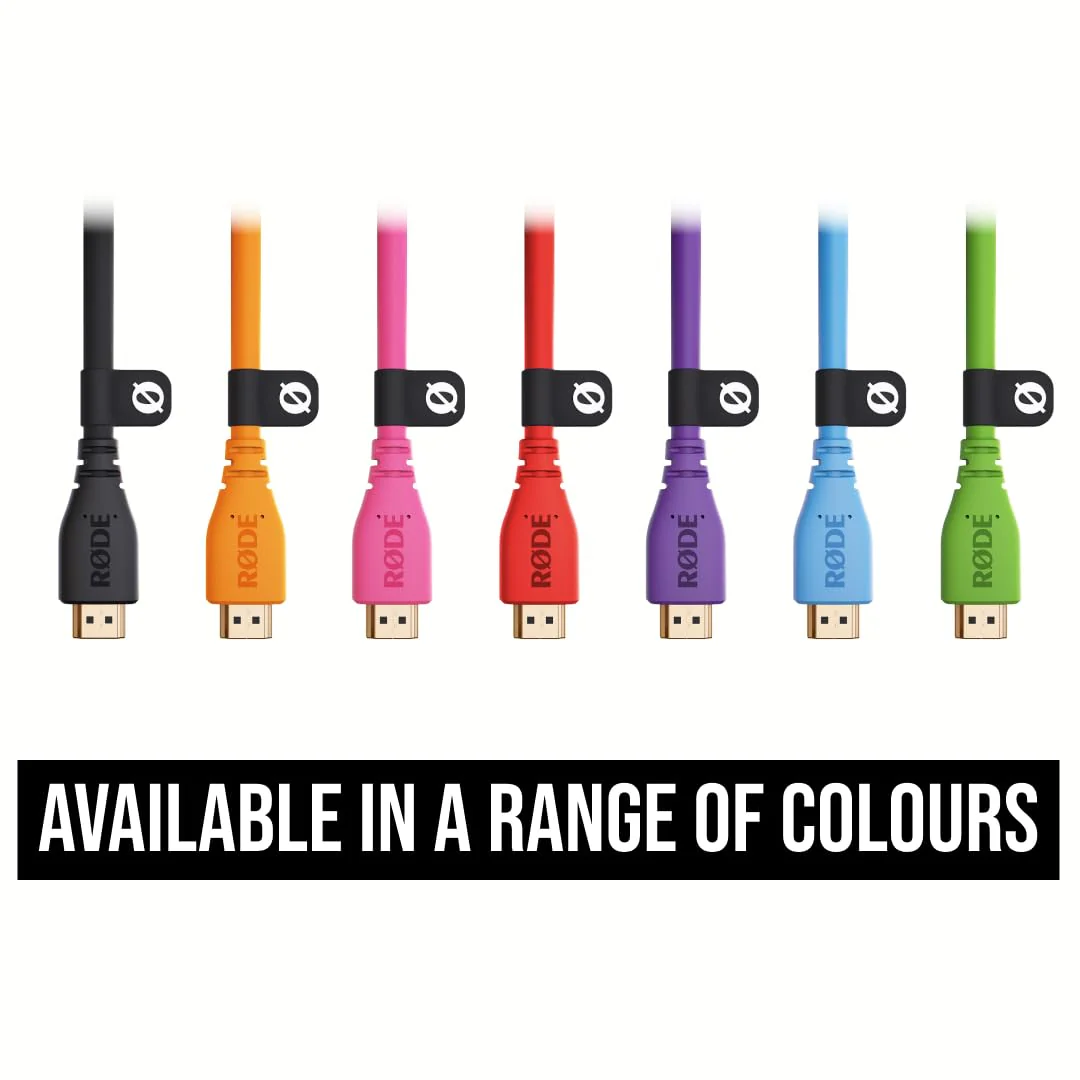 RØDE HDMI-3 Premium High Speed HDMI Cable with Ethernet (3m/10ft, Pink) HDMICABLE3M-P - Image 3