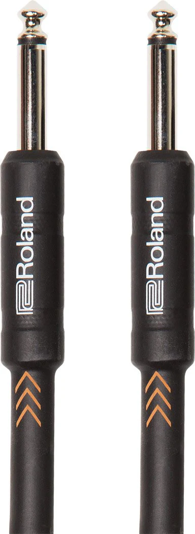 Roland Black Series Instrument Cable, Straight/Straight 1/4-Inch Jack, 3-Feet 1 Count (Pack of 1)