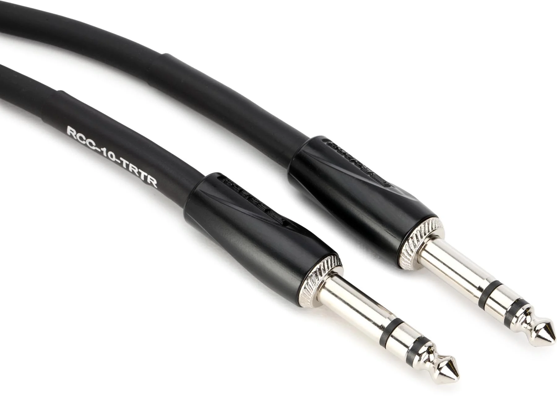 Roland Black Series Interconnect Cable, 1/4-Inch TRS to. 1/4-Inch TRS, Balanced, 10 Feet