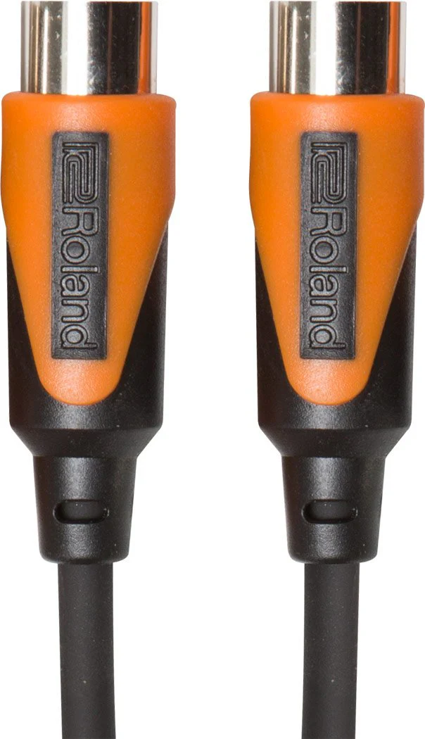 ROLAND Rmidi-B20 Black Series Midi Cable. Straight Din Connectors, 20Ft / 6M Length. 6 Meters