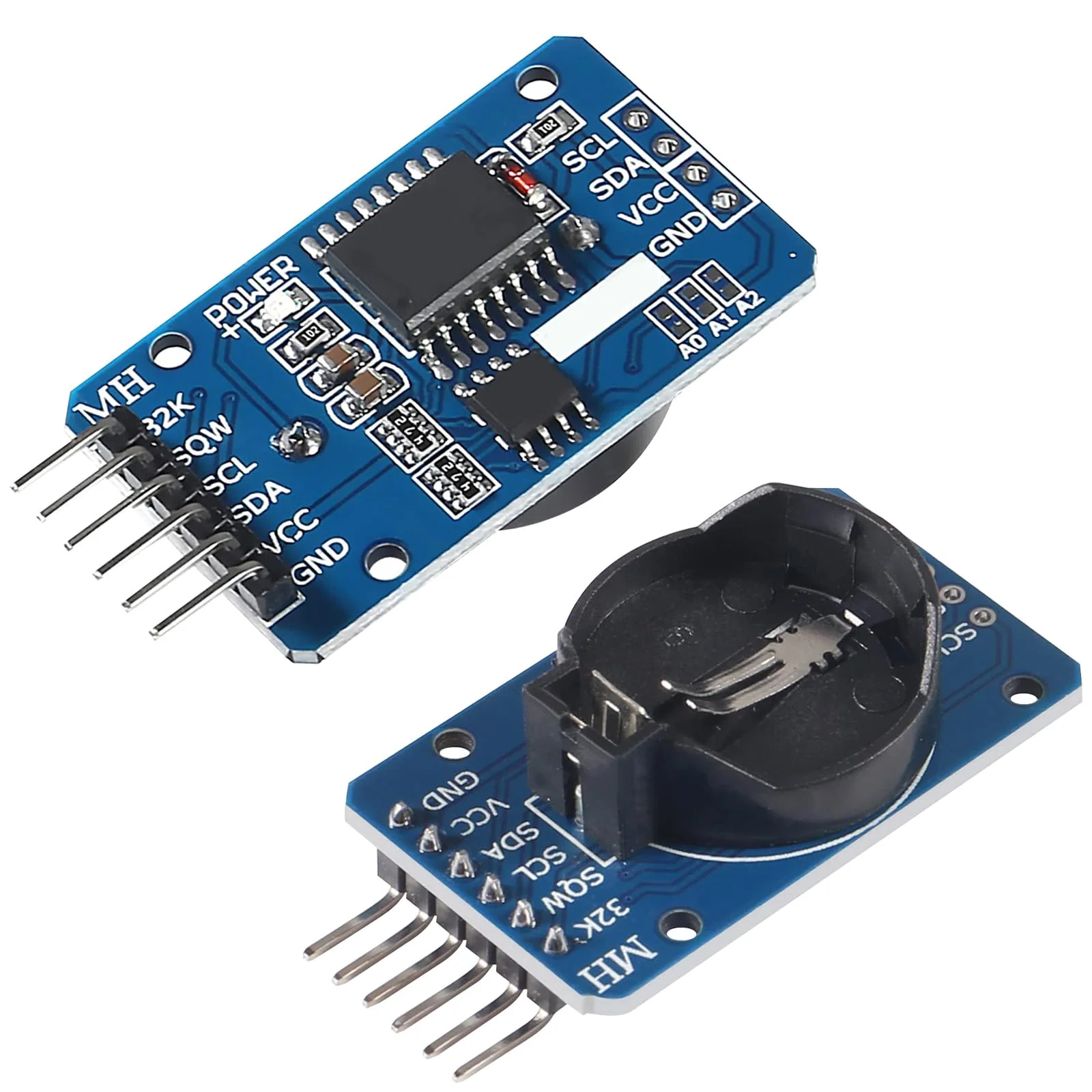 RTC IIC Precision Clock Module, QIQIAZI Real-time Module Clock RTC Sensor with Battery Compatible with Arduino (Pack of 5) 5 PCS - Image 4