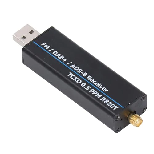 RTL SDR Receiver, 100KHz to 1766MHz RTL2832U R820T2 0.5PPM TCXO Software Defined Radio Receiver with AM, NFM, FM, DSB, USB, LSB, CW Modes, 8-Bit ADC, 50DB Dynamic Range - Image 7