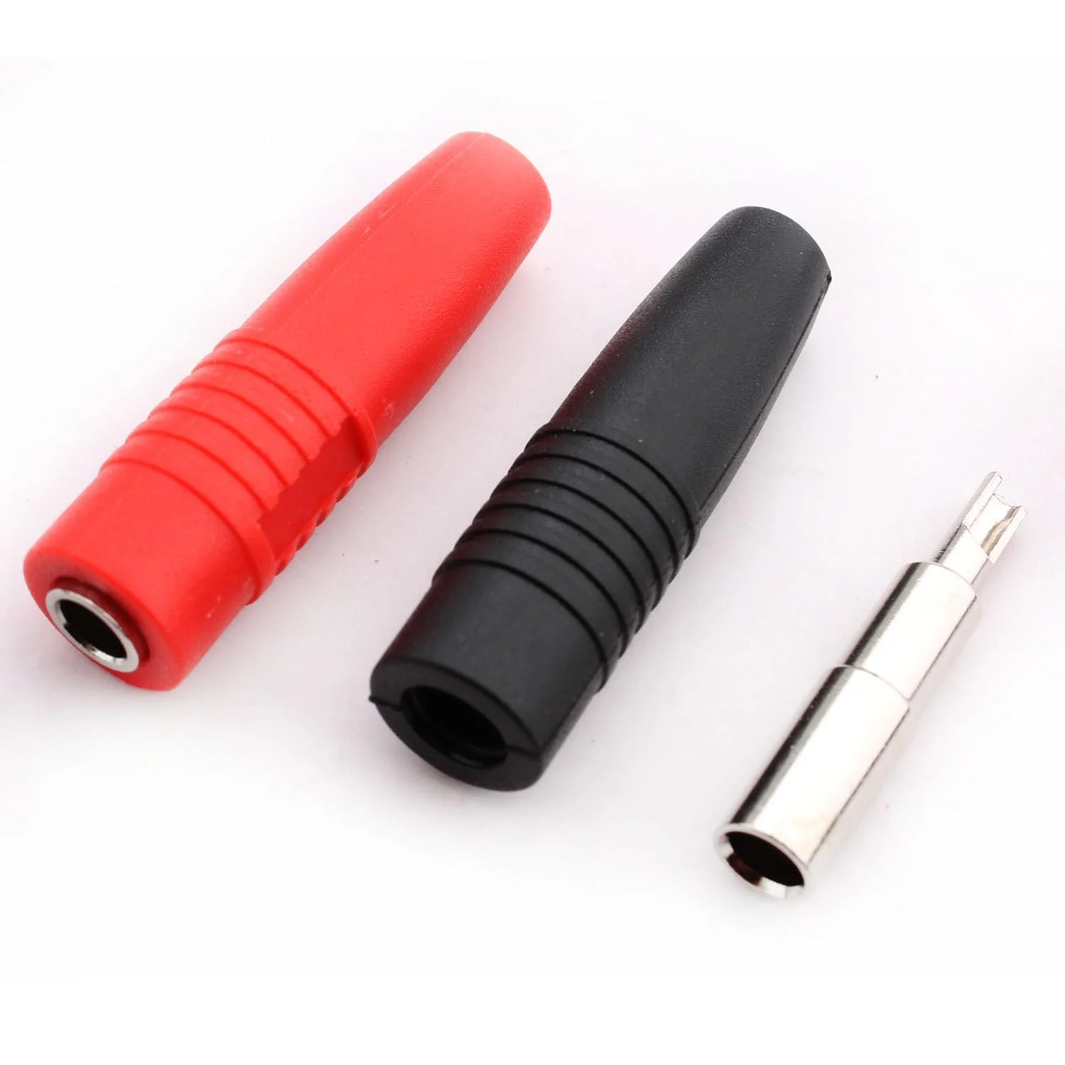 RUNCCI-YUN 10Pcs Insulated Female Banana Plug Solder Banana Plugs socket for Male Banana Plug Cable Connector（Black/Red） - Image 4