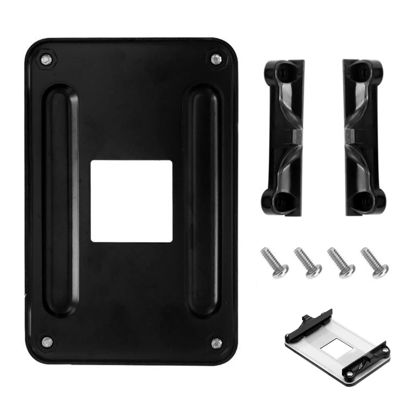 Ryaupy AM4 Backplate CPU Cooler - Heatsink Holder with Screws - Computer Heatsink Back Plate Compatible with AMD B350 X370 A320 X470