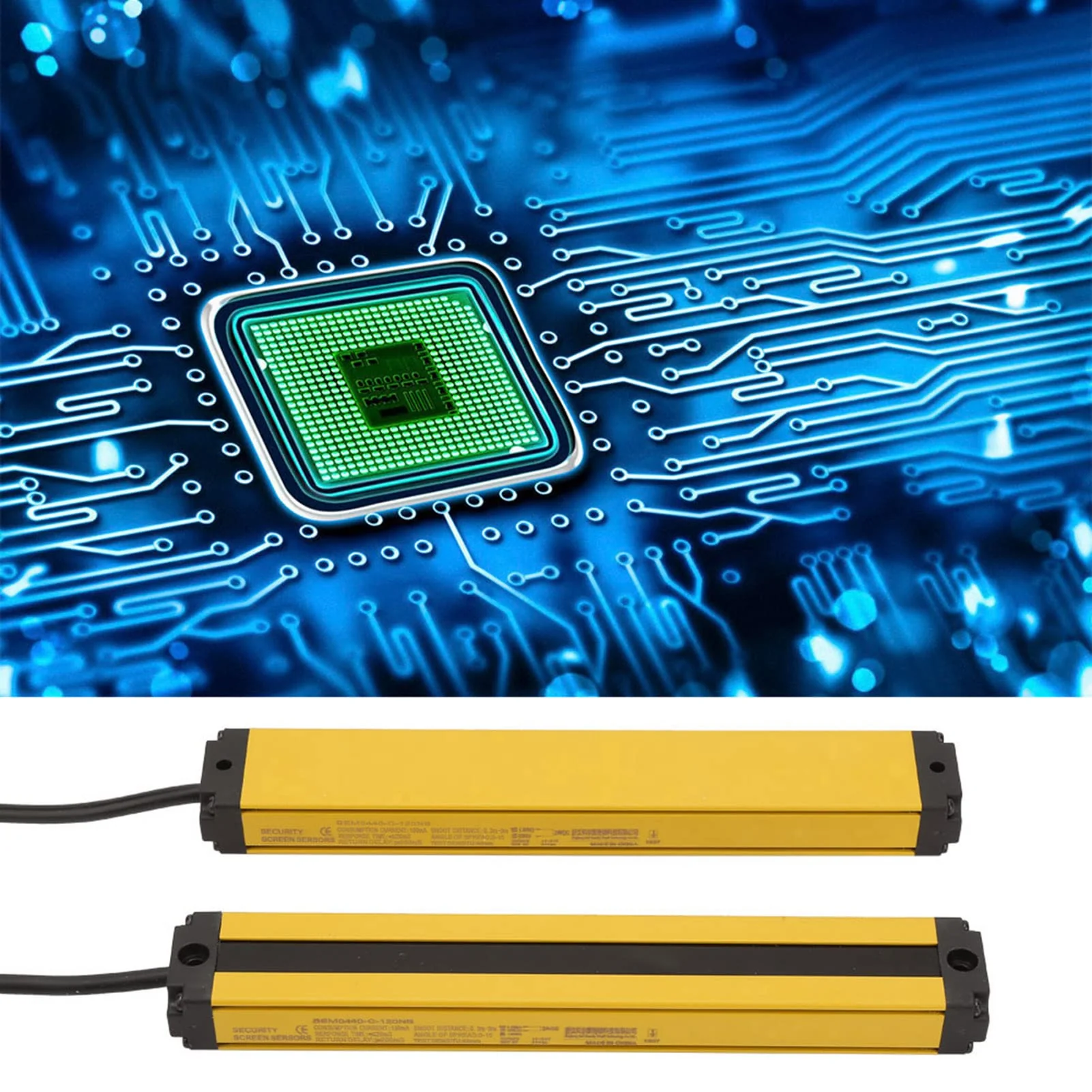 Safety Light Curtain Sensors 4 Beams DC10-30V BEM0440-C-120NB Light Curtain Sensor Switch A Series Safety Light Grid Optical Grid Sensor Safety Light Sensor Light Grid Light Barrier 4 Beams(BEM0440-C-120NB) - Image 7