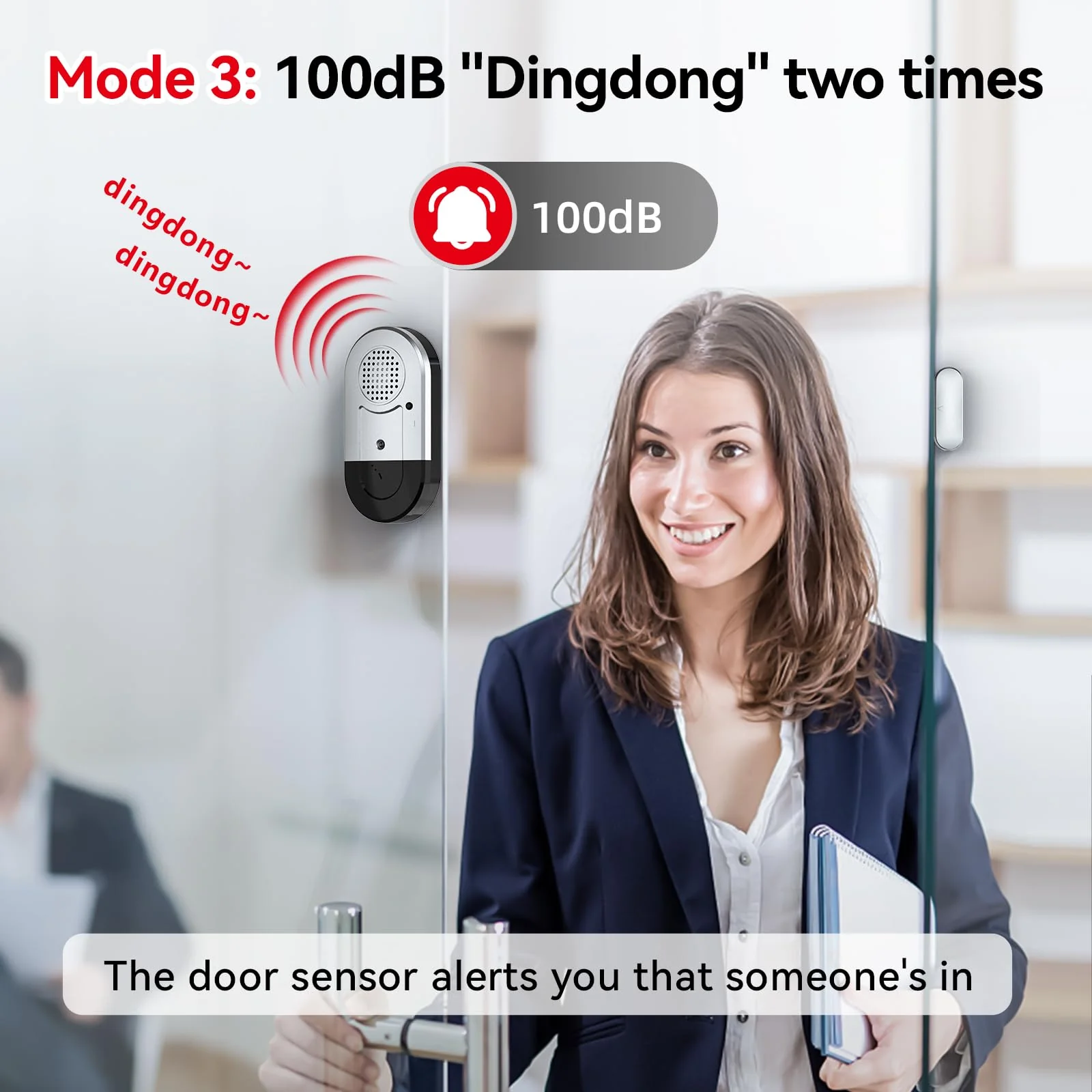 Sanjie Door Window Alarms - 5 Pack,125dB,Volume Control,Window Door Open Alarm Sensors for Kids Safety/Dementia/Pool,Wireless Sensors Keep Your Home Security,Easy to Install,Long Battery Life silver - Image 6