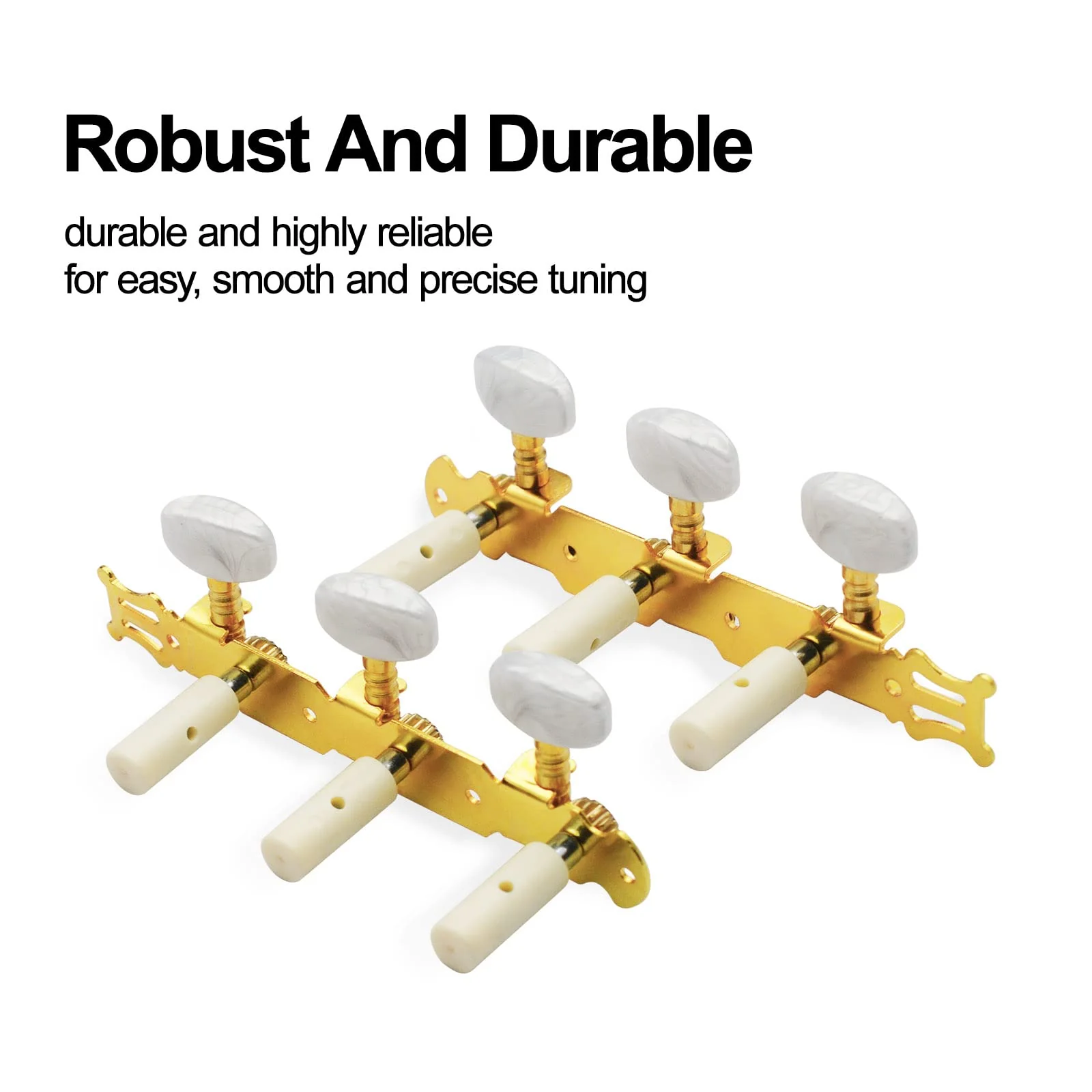 SAPHUE A set of 1R1L Gold Classical Guitar Tuning Pegs Keys Tuners Machine Heads - Image 3