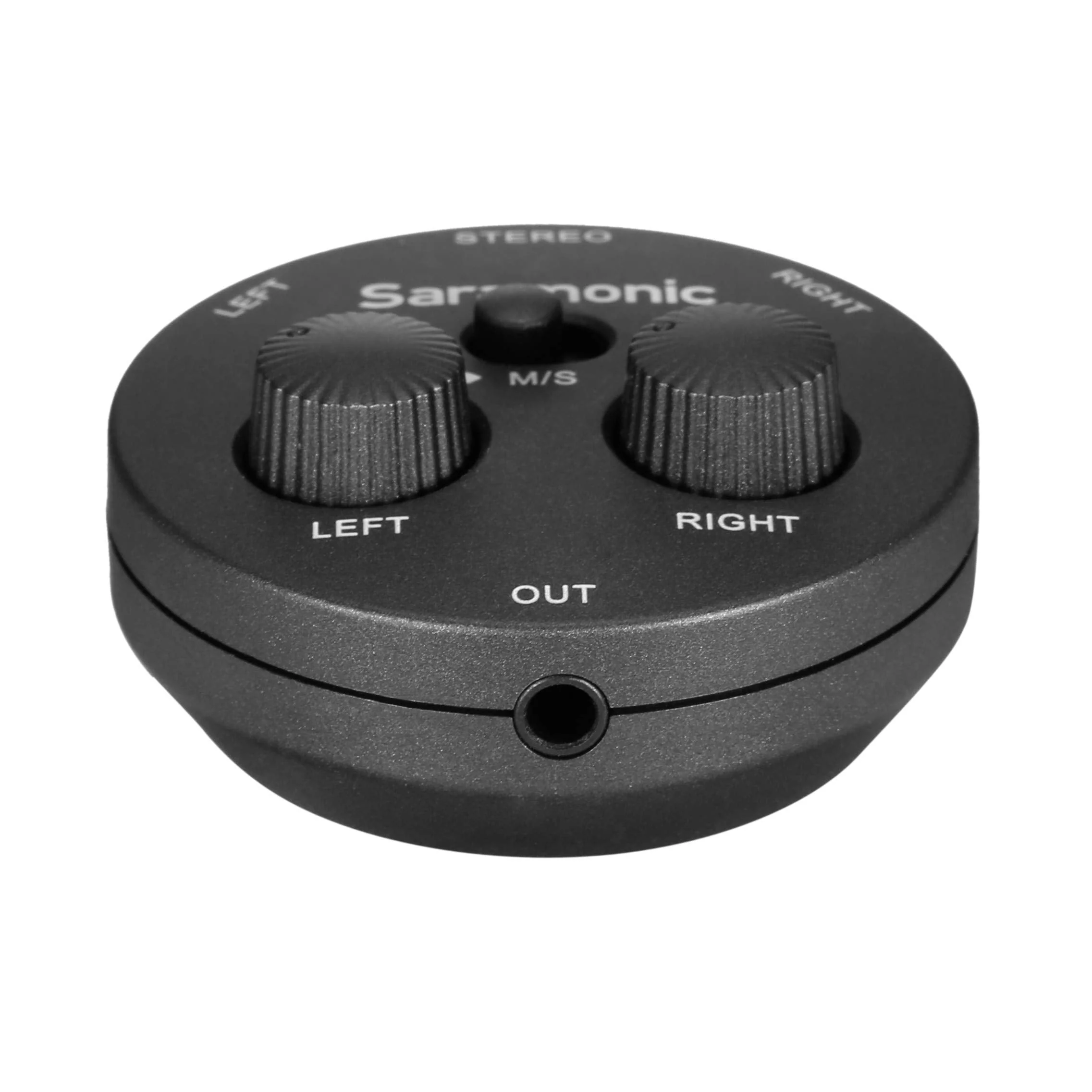 Saramonic Miniature 2-Channel 3.5mm Microphone & Audio Mixer with TRS & TRRS Output Cables for Cameras, Smartphones, Computers & More (AX1) - Image 4