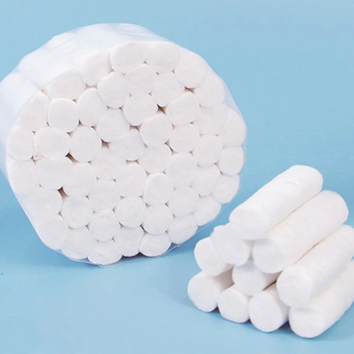 Sarini Pack of 100 Cotton Rolls - Non-Sterile Dental Gauze Cotton Rolls, Medium Nose Adapter, Cotton Ball Rolls for Dental Use and Personal Care - Image 5