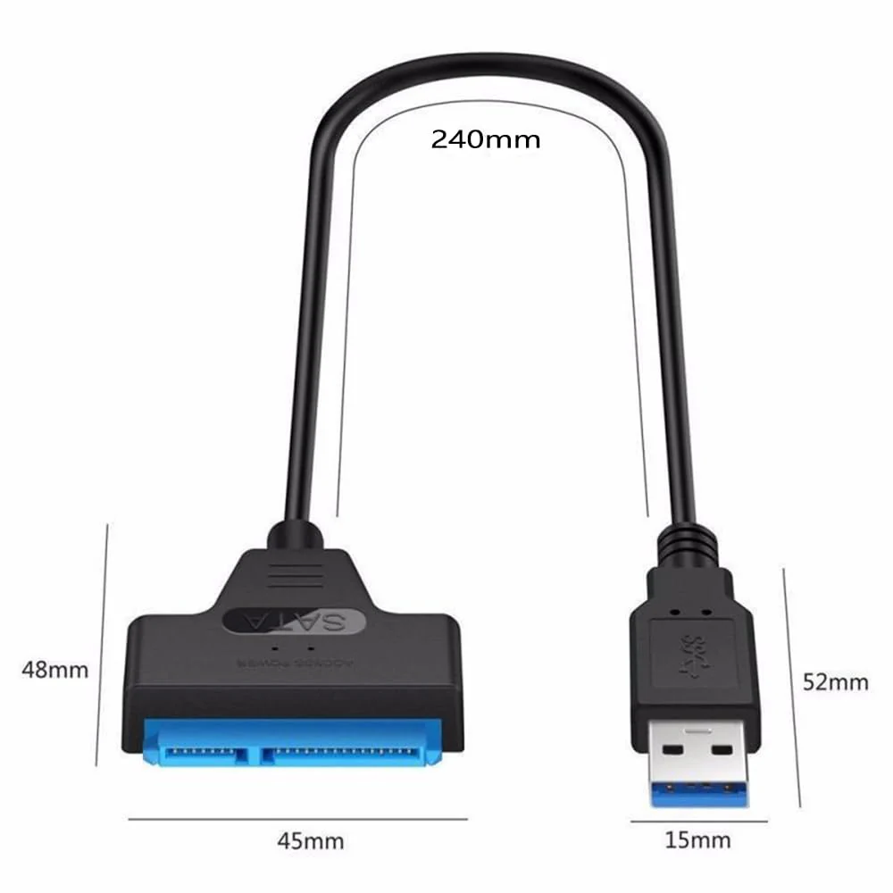 SATA to USB 3.0 Cable, USB to SATA III Hard Drive Adapter for 2.5 Inch SSD & HDD Data Transfer, Support UASP - Image 7