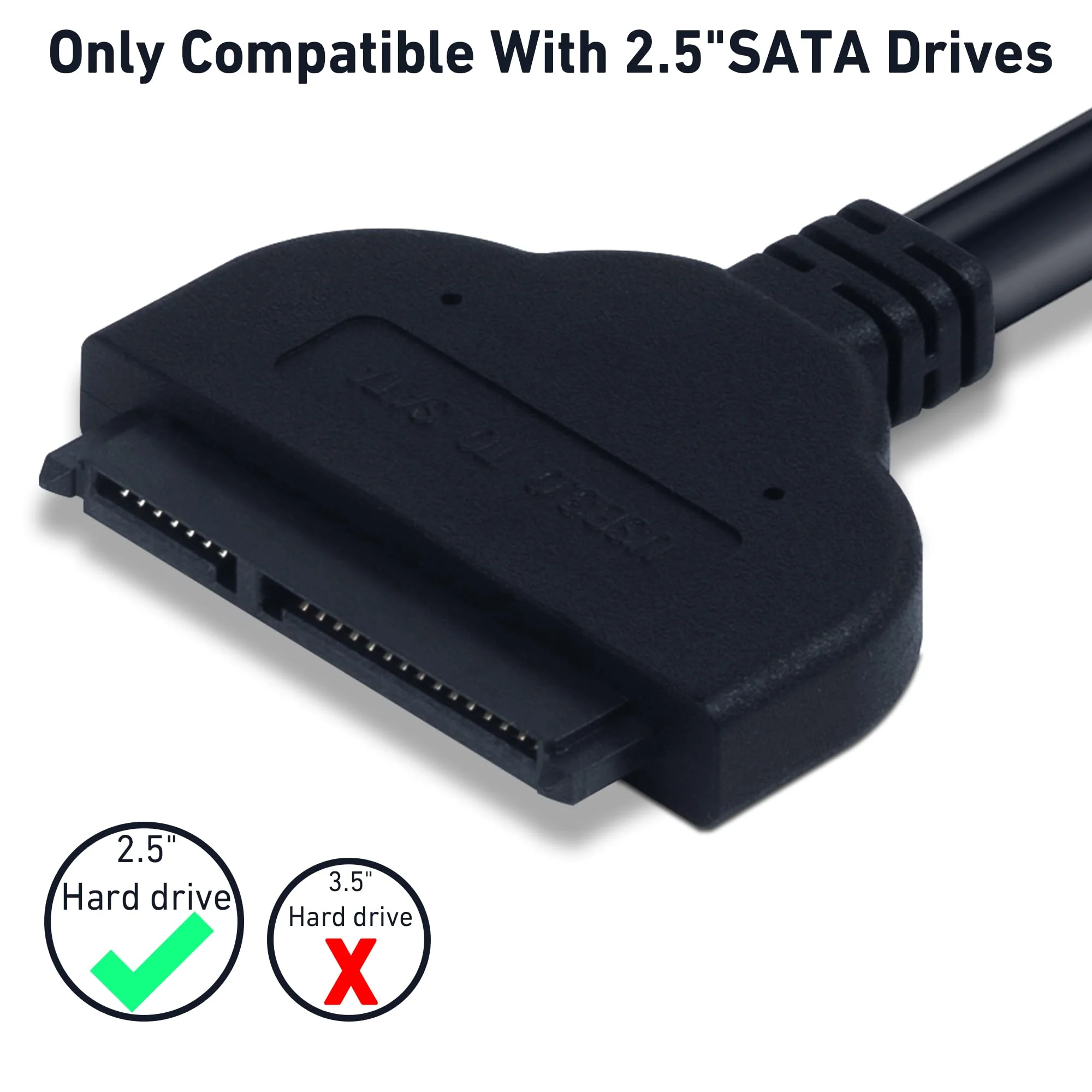 SATA to USB,Sata to USB Adapter,SATA to USB Cable for 2.5 inch HDD and SSD 5Gbps Superspeed Compatible with USB 2.0 1.1 Older SATA Connector - Image 5