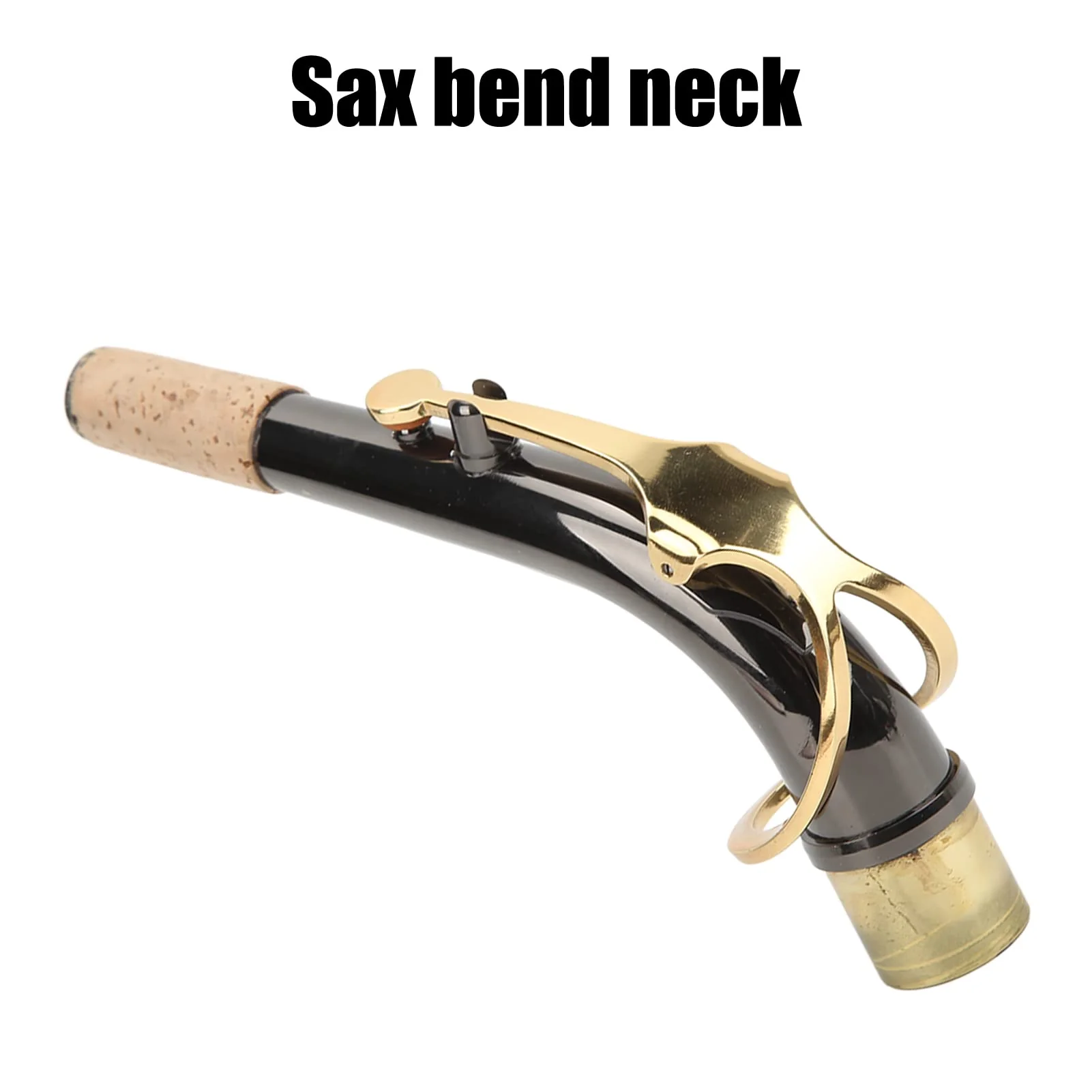 Sax Bend Neck Metal Cork Saxophones Accessory Black Plated for Alto Saxophone - Image 2