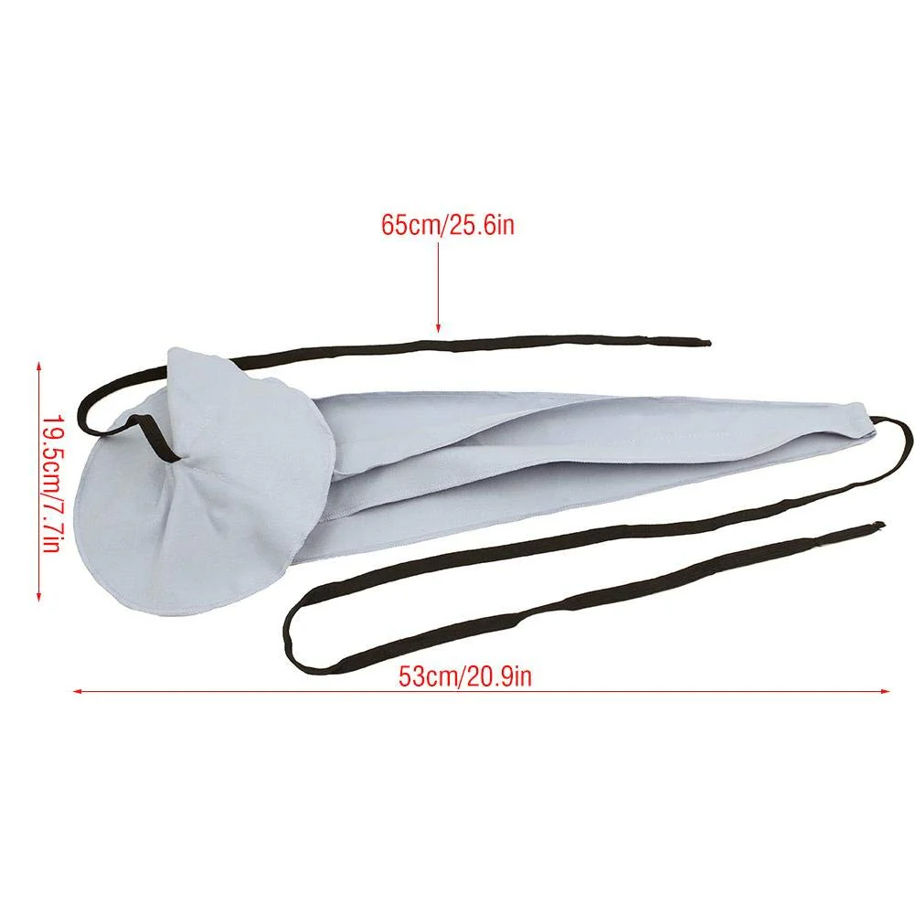 Sax Cleaning Cloth Ultrafine Fiber Material Saxophone Cleaner Cloth Pull Through Cloth for Sax Inside Tube(Gray) Gray - Image 3
