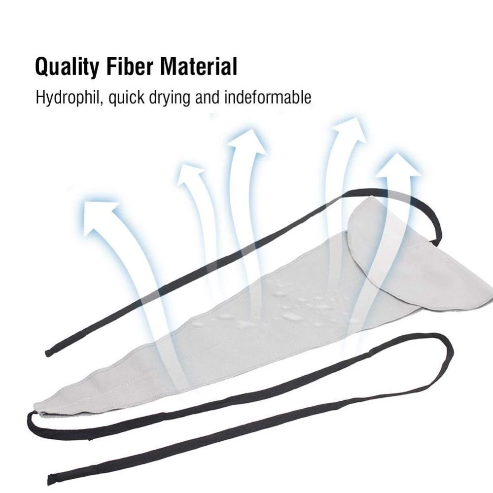 Sax Cleaning Cloth Ultrafine Fiber Material Saxophone Cleaner Cloth Pull Through Cloth for Sax Inside Tube(Gray) Gray - Image 5