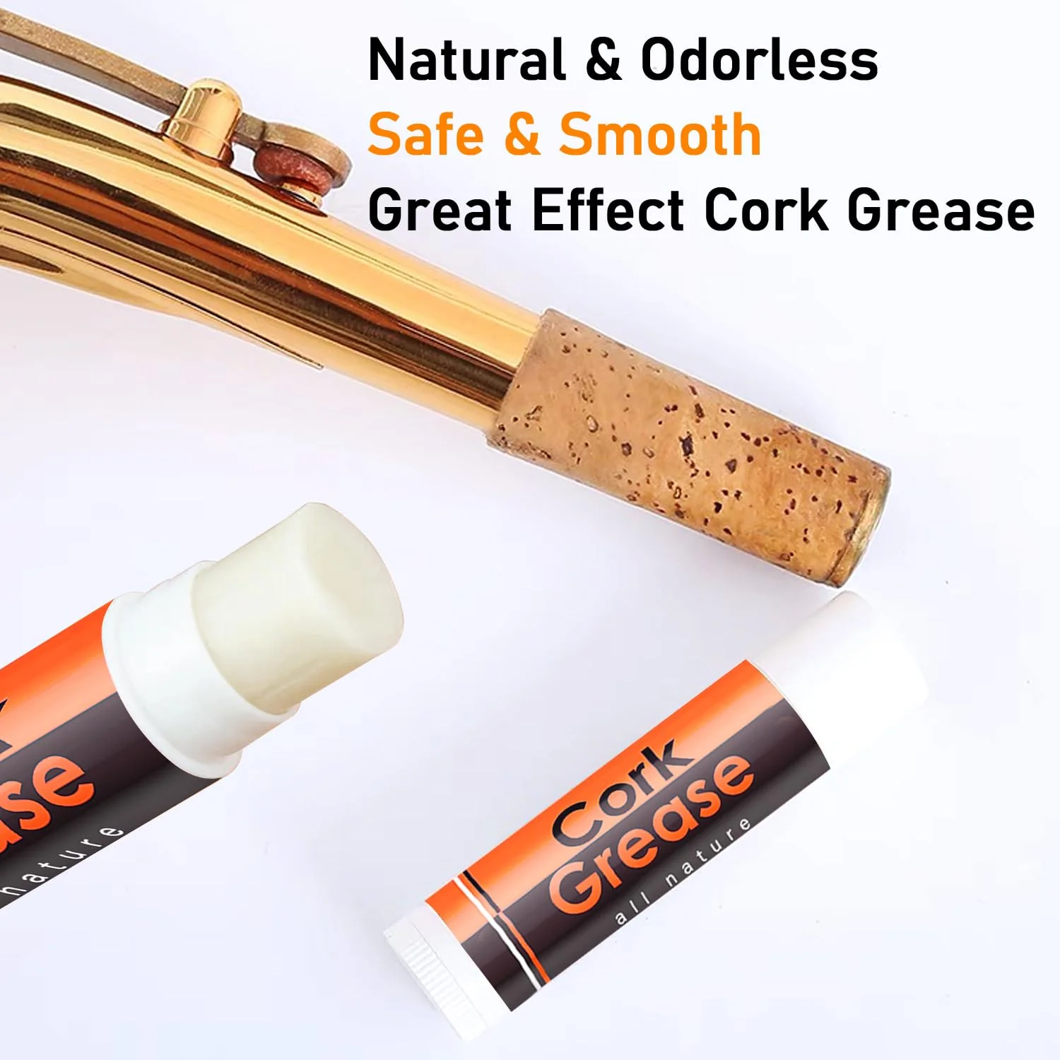 Saxophone Cleaning kit with Case，Clarinet Flute Cleanser Maintenance Kit with Cork Grease,Swab,Cleaning Cloth,Thumb Rest,Reed Case,Mouthpiece Brush and More Workable for Wind & Woodwind Struments - Image 7