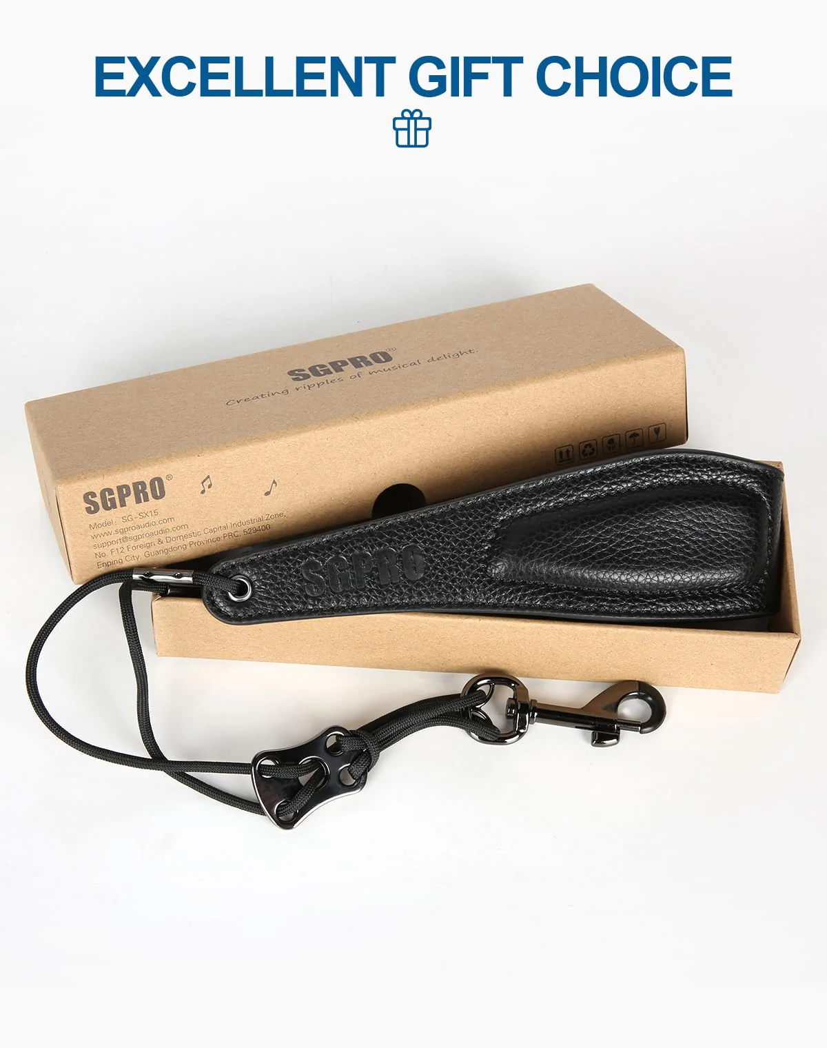 Saxophone Neck Strap with Adjustable Length, Ergonomic Soft Pads & Design - Robust Soprano, Tenor, Alto Saxophone Strap with Metal Adjuster & Swivel Hook, Perfect Saxophone Accessories Gift - Image 8