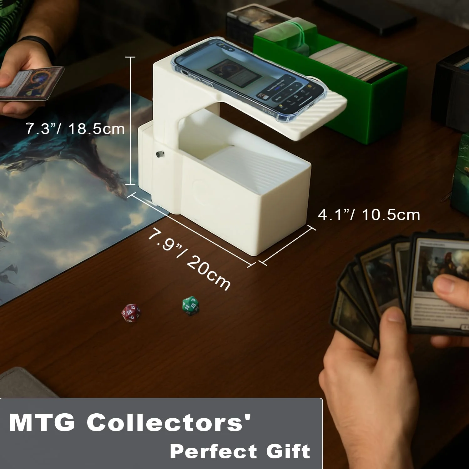 Scanstand for Standard Size Trading Cards - Effortlessly Scan MTG Cards with ManaBox and Magic TCG Trading Card Scanner, Quick Price Checks, Exclusively for ManaBox Users - White - Image 9